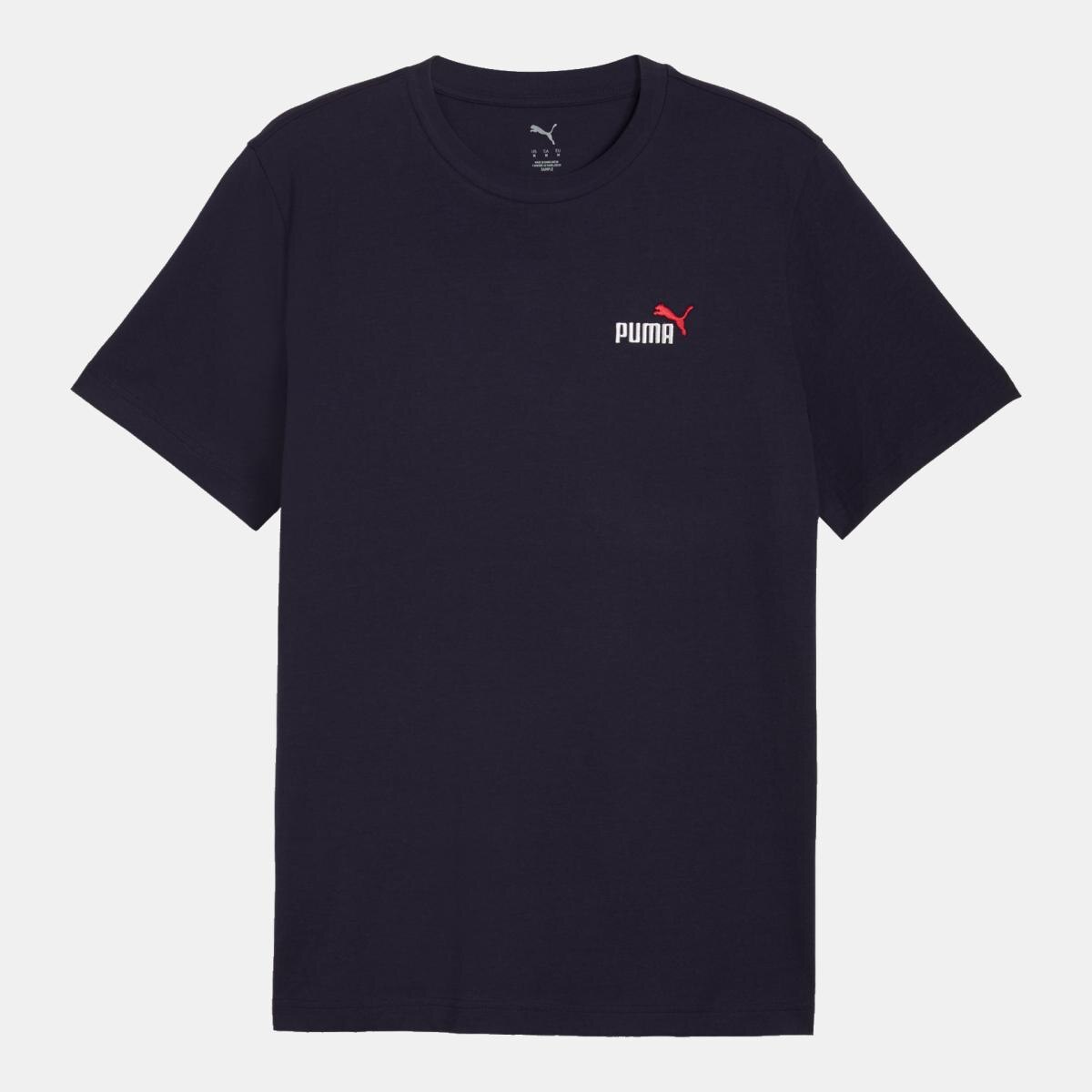 T-shirt Casual de Homem ESS 2 COLOR Small No. 1 Logo Azul-4