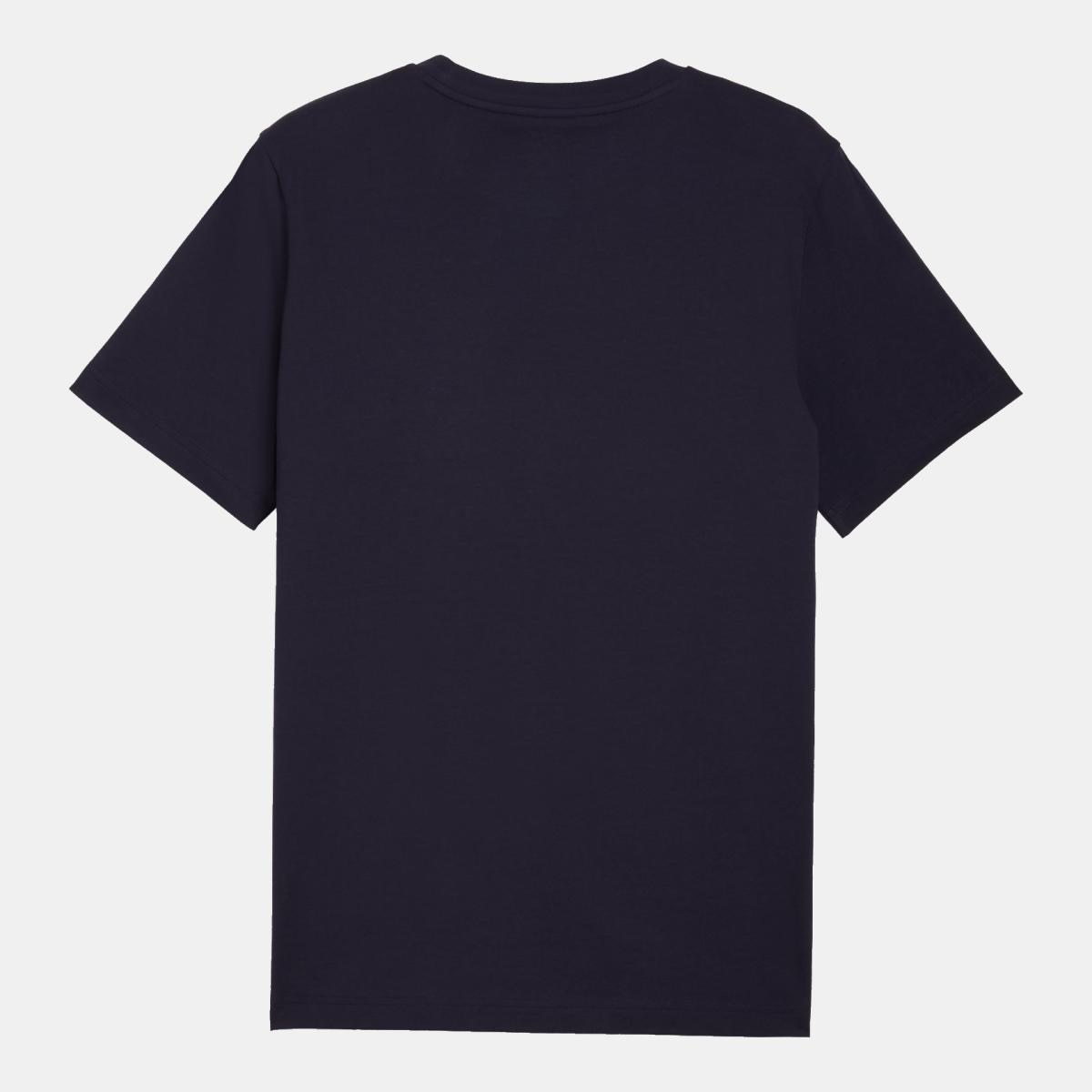 T-shirt Casual de Homem ESS 2 COLOR Small No. 1 Logo Azul-5