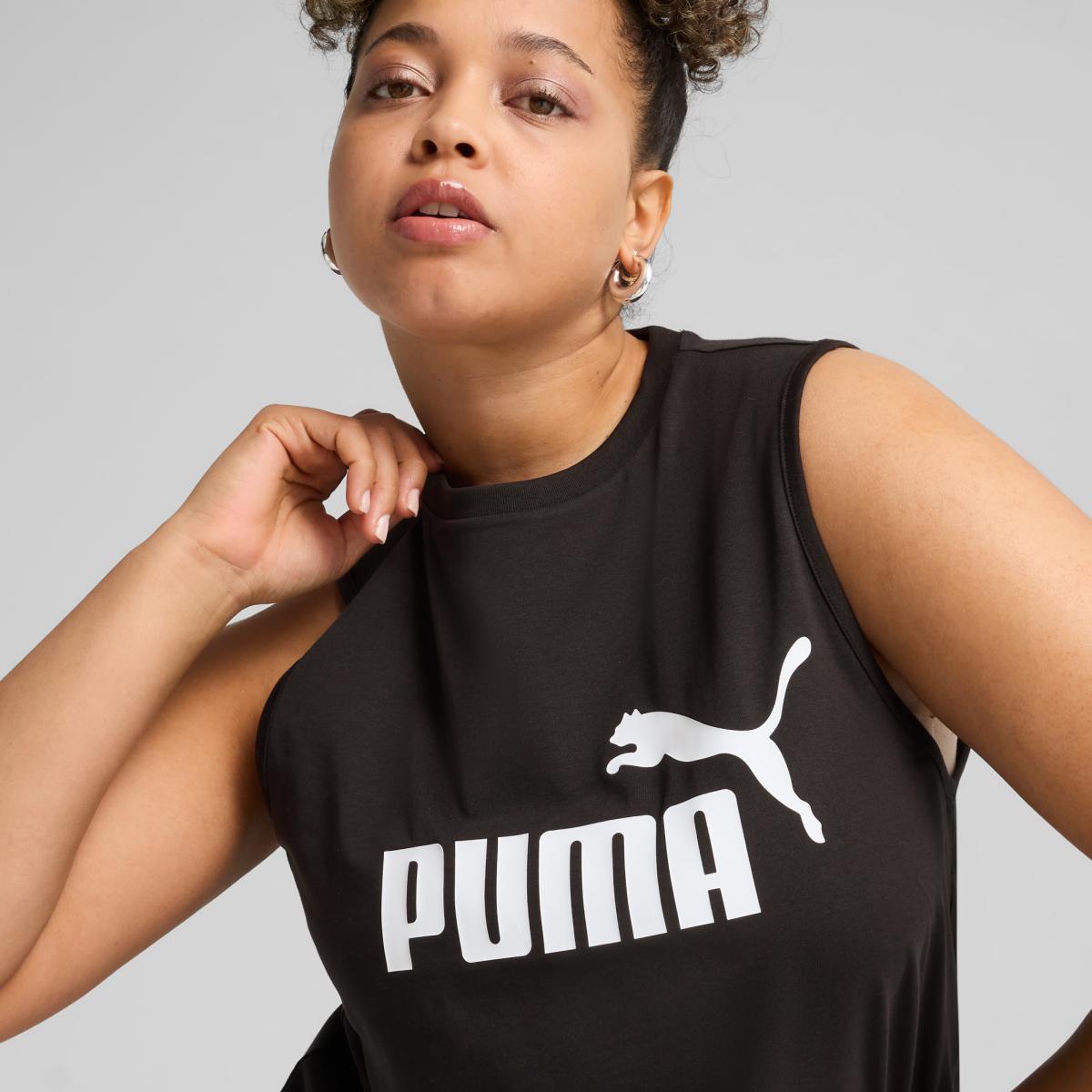 Tops Casual de Mulher ESS No. 1 Logo Slim Preto-3
