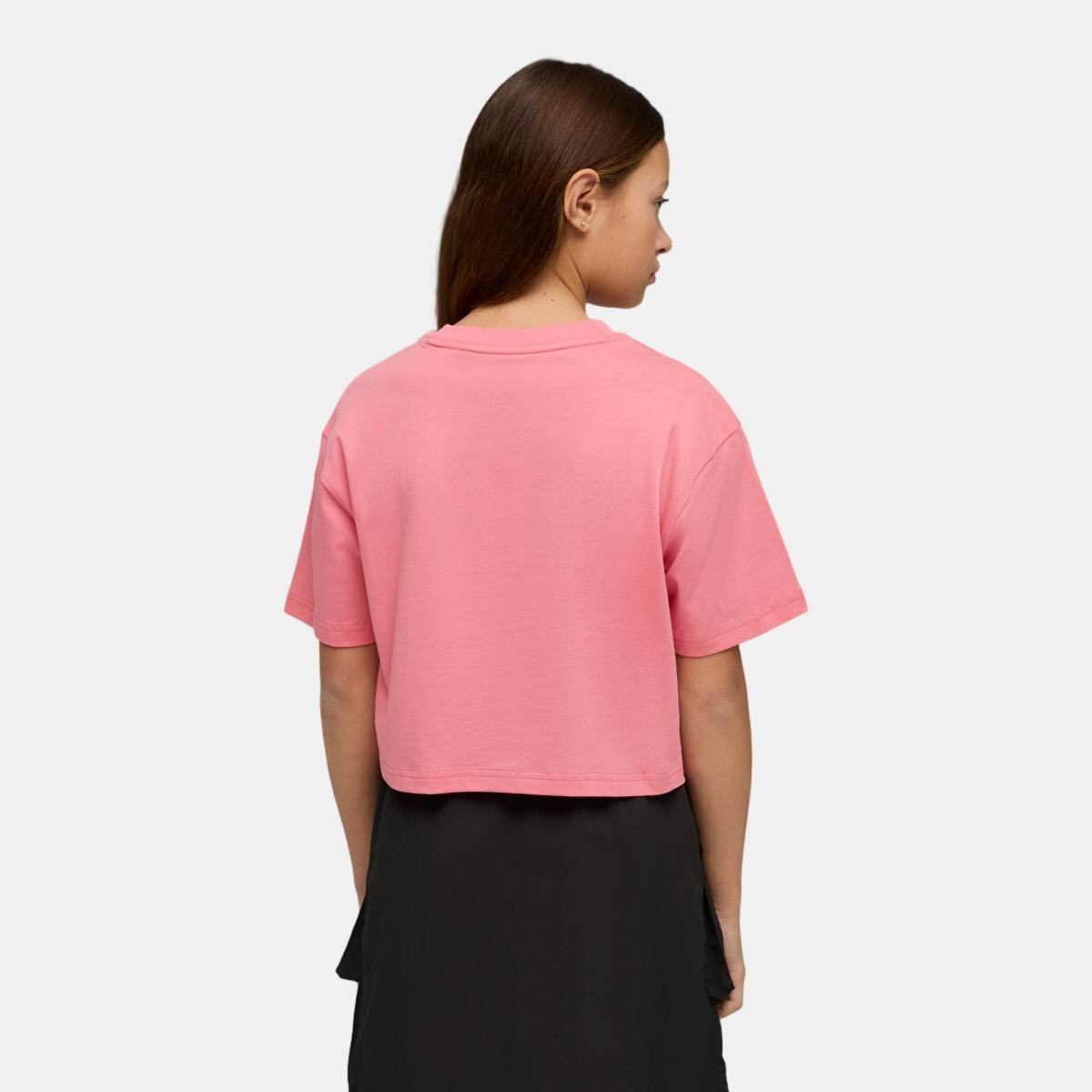 T-shirt Casual de Criança ESS 2 COLOR Length Rosa-2