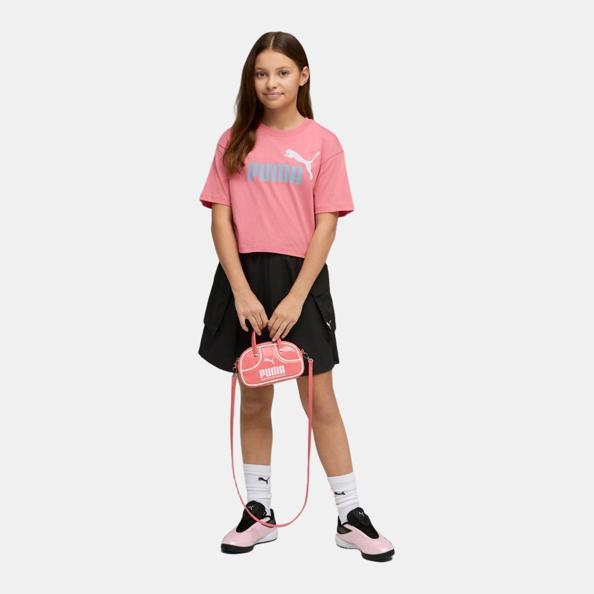 T-shirt Casual de Criança ESS 2 COLOR Length Rosa-3
