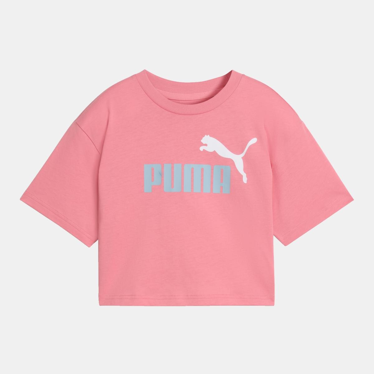 T-shirt Casual de Criança ESS 2 COLOR Length Rosa-4