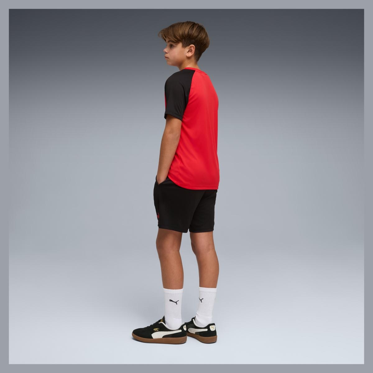 Fato de Treino Casual de Menino ESS No.1 Poly and Set Vermelho-3