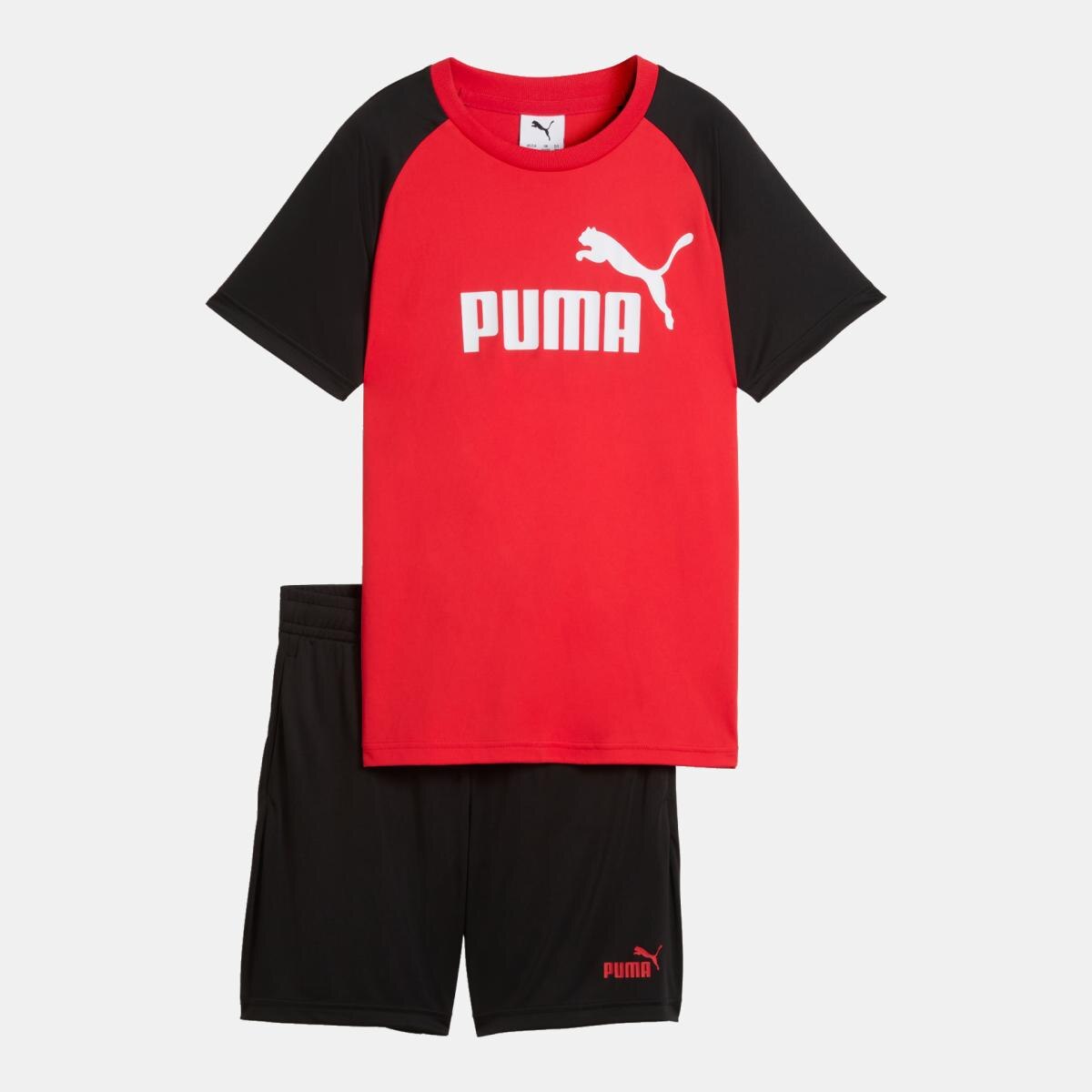 Fato de Treino Casual de Menino ESS No.1 Poly and Set Vermelho-4