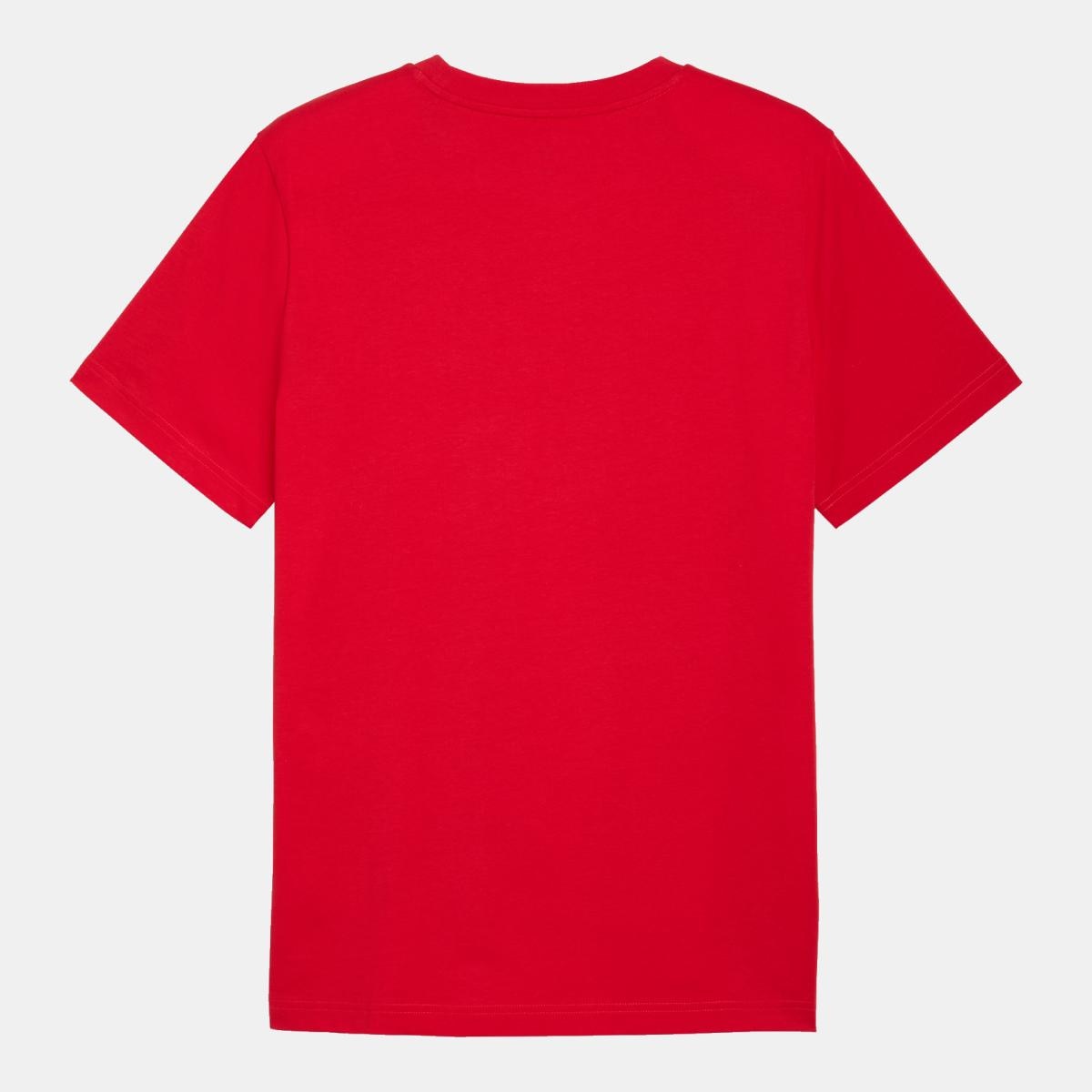 T-shirt Casual de Homem Graphic No.1 Logo Vermelho-2