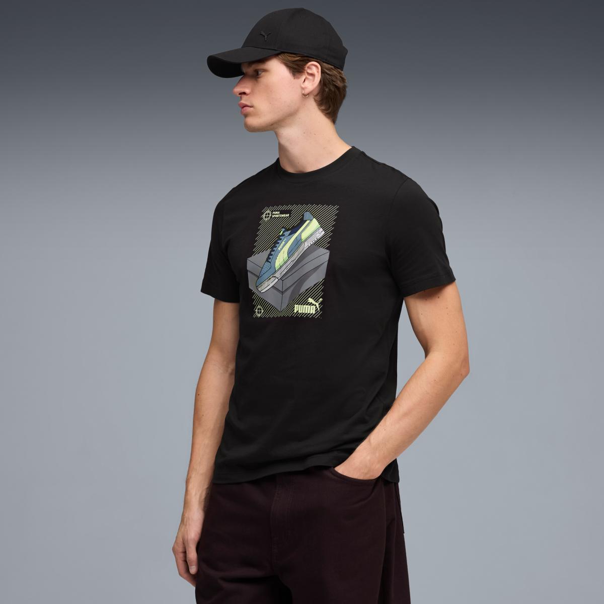 Imagem 0 de T-shirt Casual de Homem Graphic Sneaker