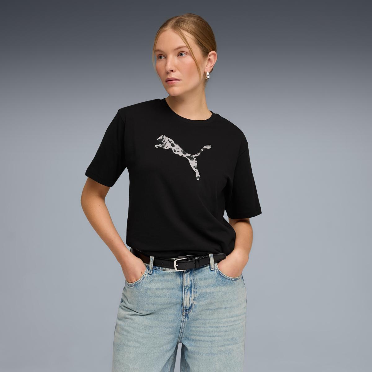 Imagem 0 de T-shirt Casual de Mulher ESS Graphic Animal Relaxed