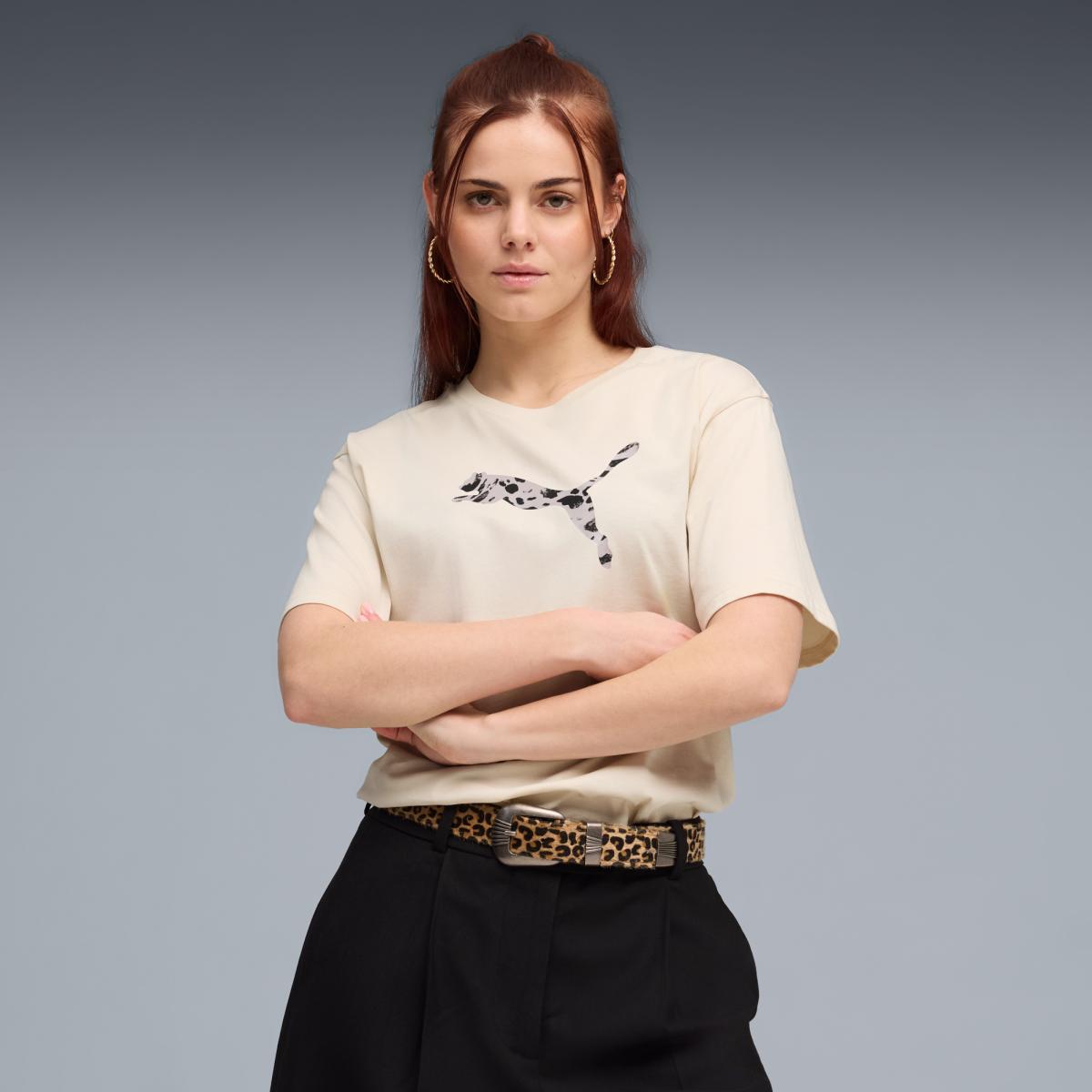 Imagem 0 de T-shirt Casual de Mulher ESS Graphic Animal Relaxed