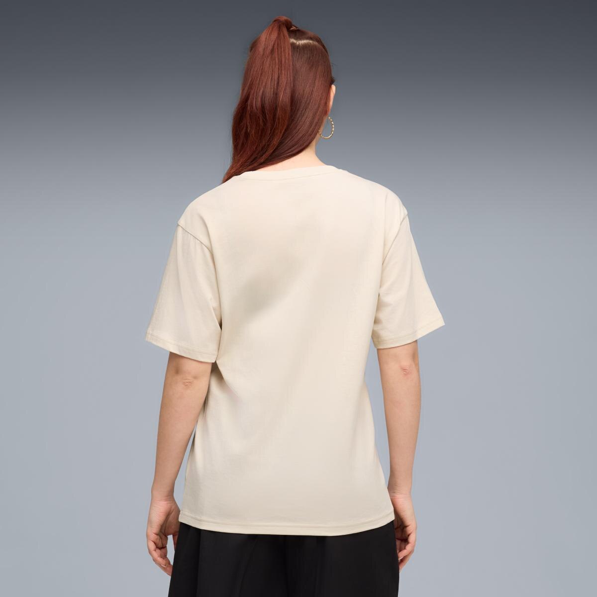 T-shirt Casual de Mulher ESS Graphic Animal Relaxed Branco-2