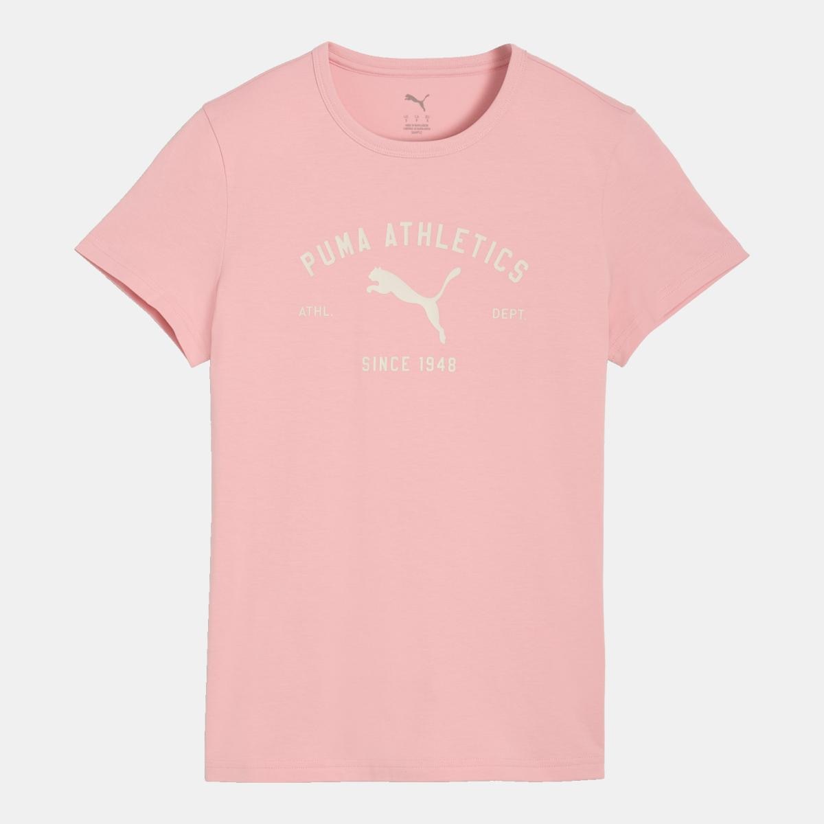 T-shirt Casual de Mulher CLASS Graphic Rosa-4