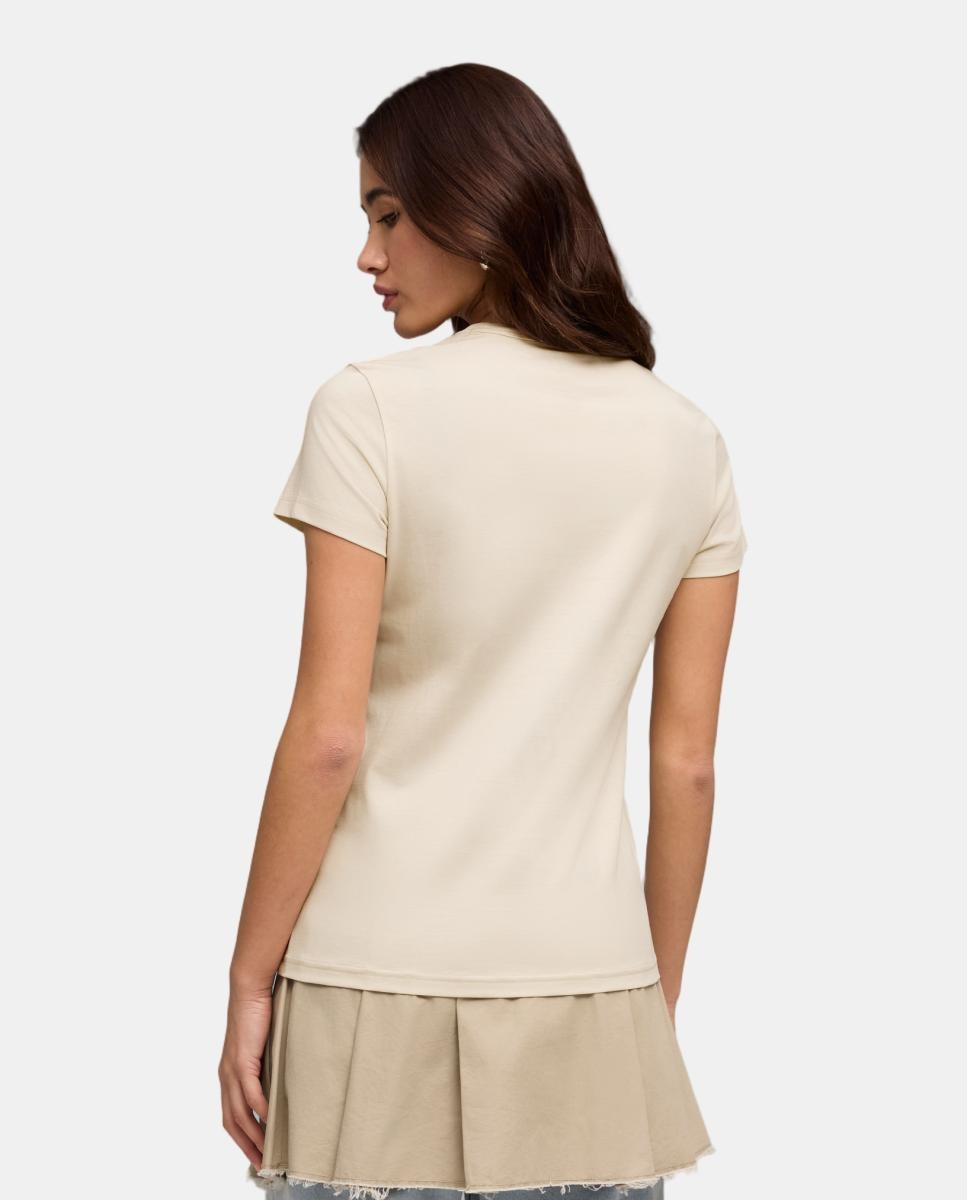 T-shirt Casual de Mulher CLASS Graphic Branco-2