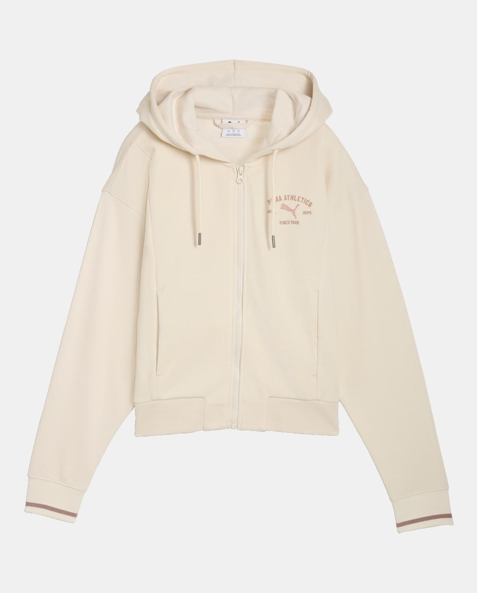 Sudaderas Casual de Mujer CLASS Comfort Full-Zip Puma Blanco · El