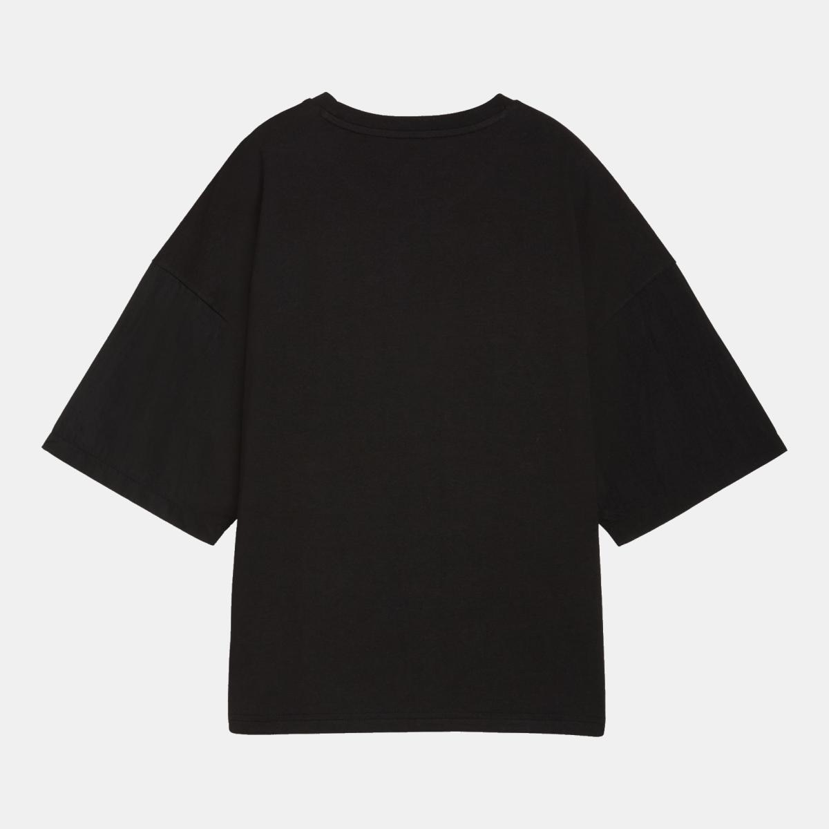 T-shirt Casual de Mulher Her Oversized Preto-5