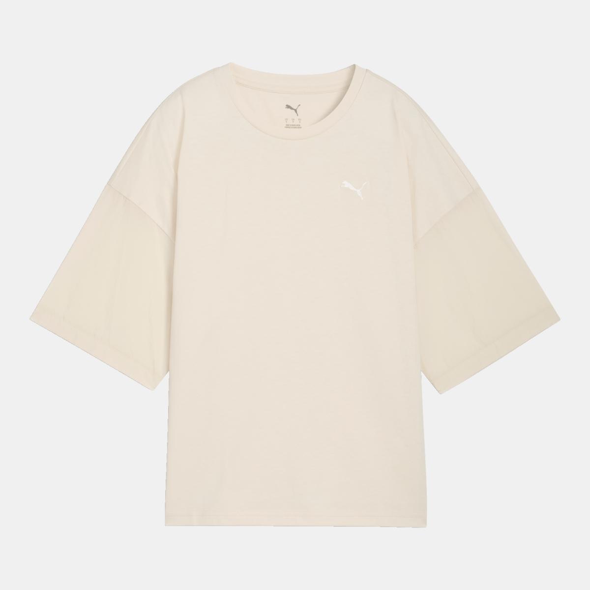 T-shirt Casual de Mulher Her Oversized Branco-4