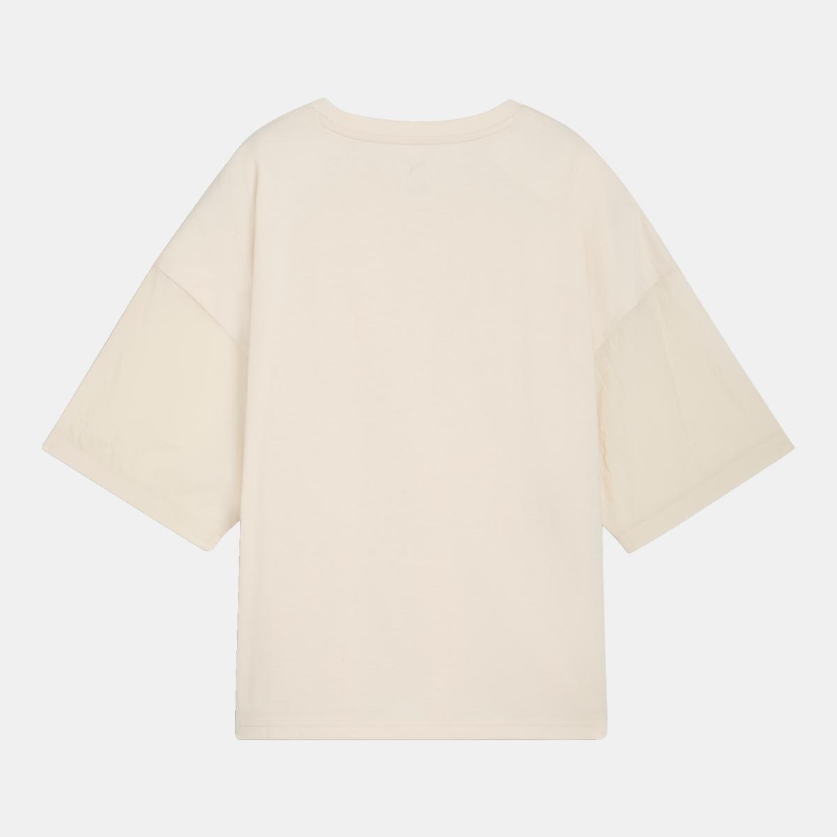 T-shirt Casual de Mulher Her Oversized Branco-5