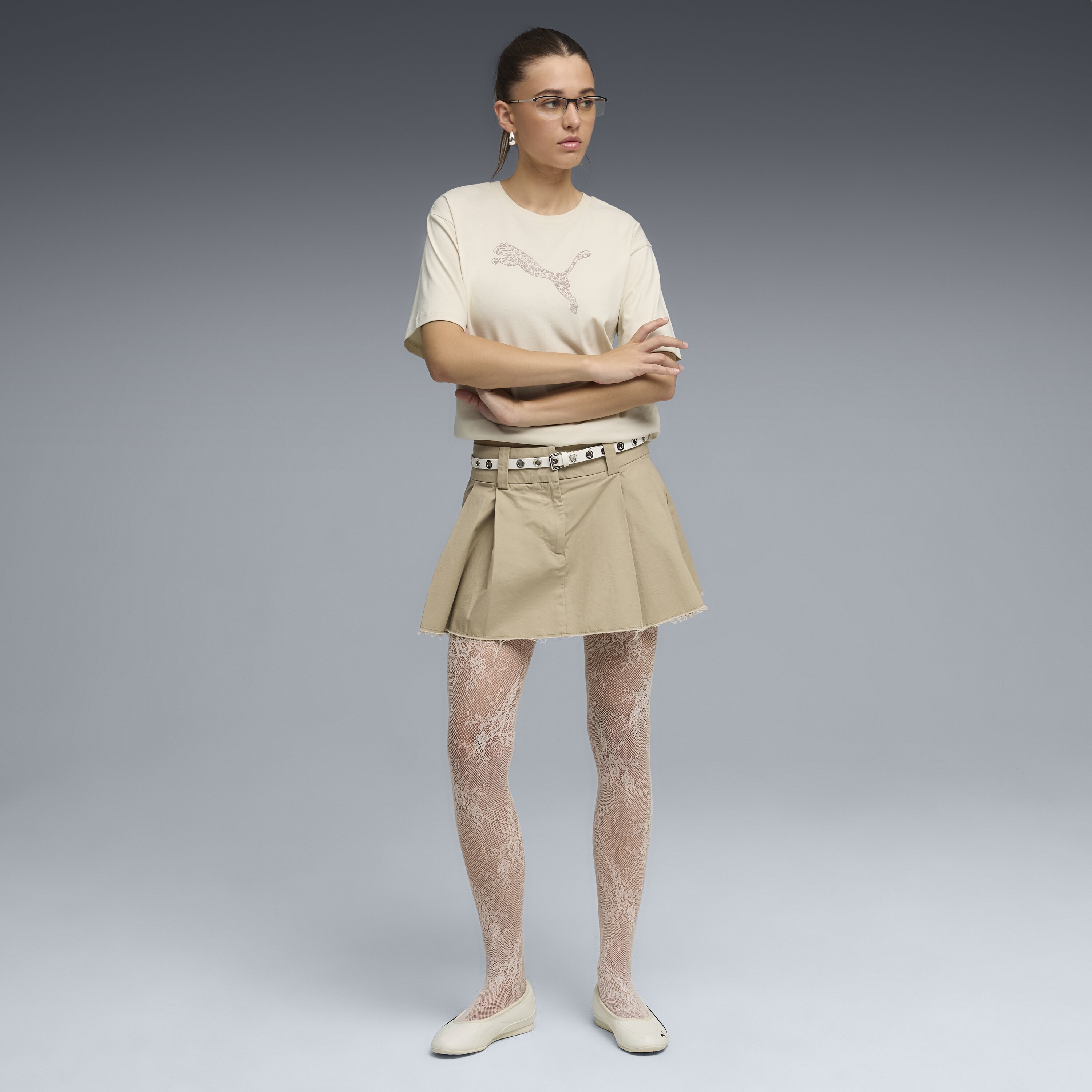 T-shirt Casual de Mulher HER Relaxed Graphic Branco-3