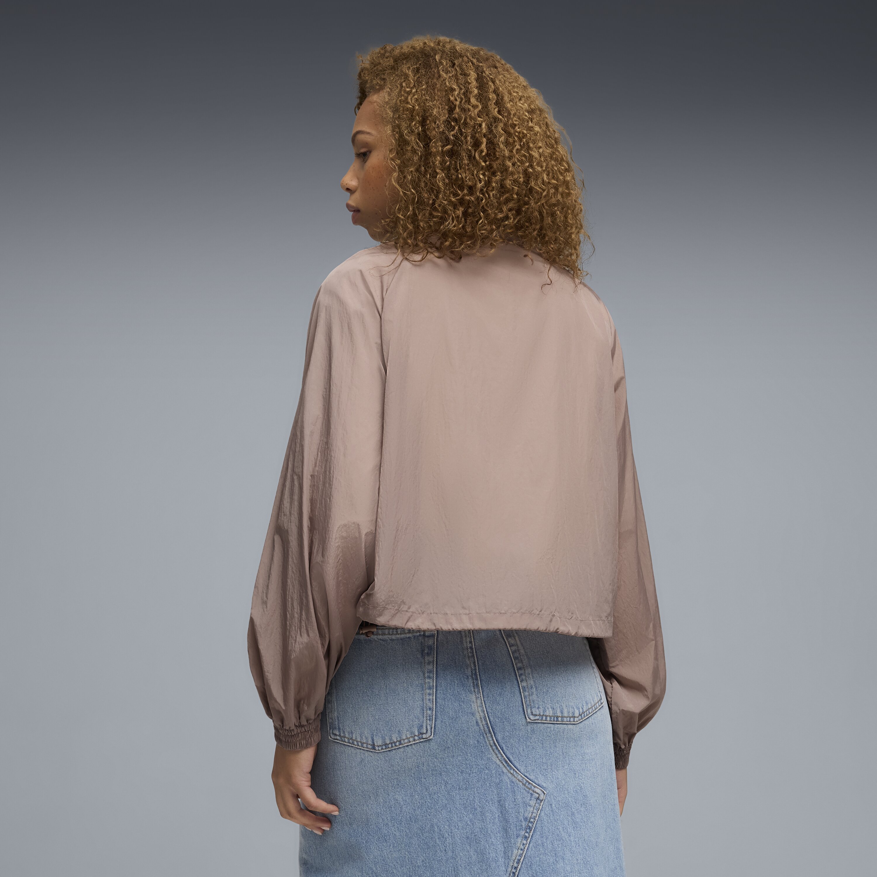 Casacos Casual de Mulher Relaxed Full-Zip Woven Castanho-2