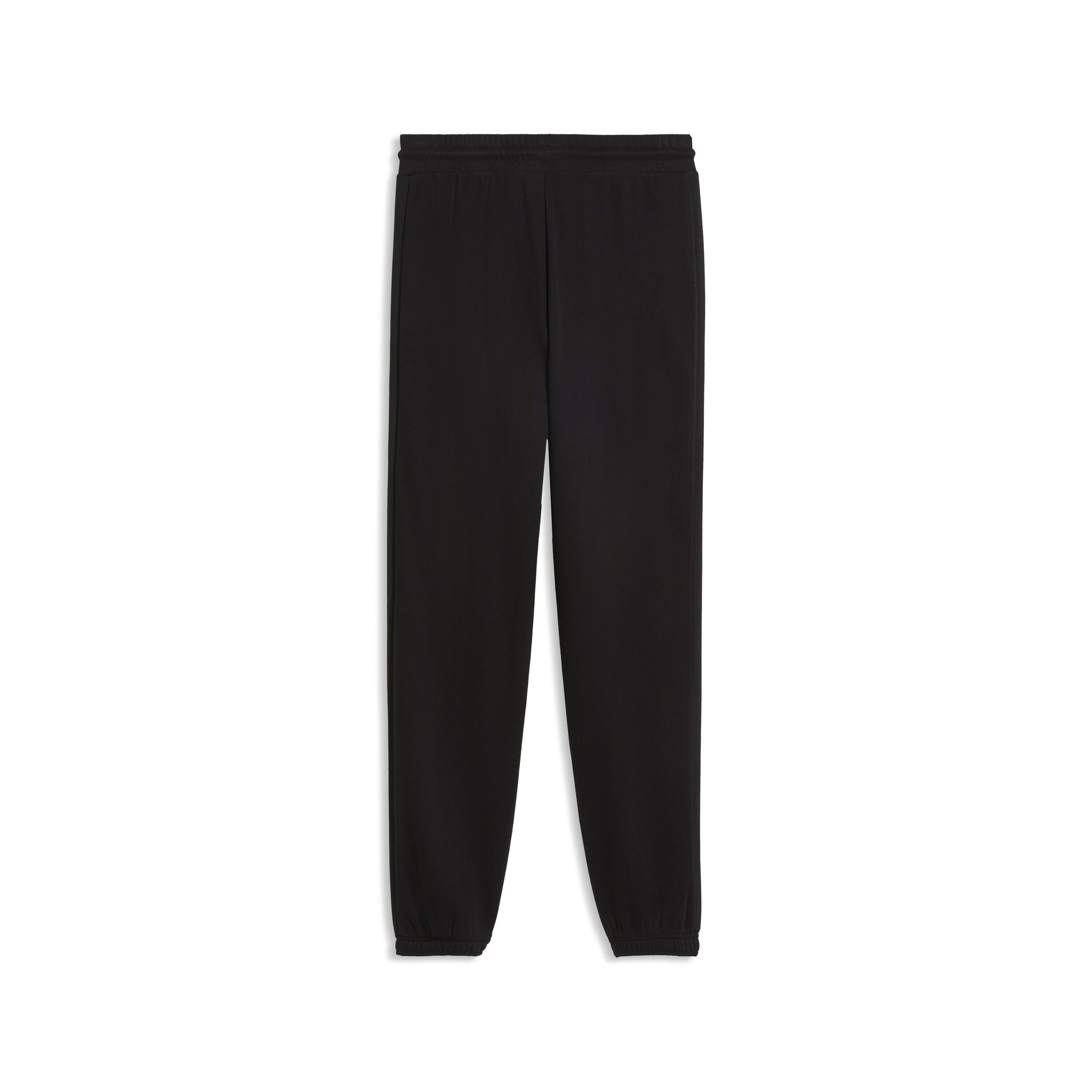 Calças Compridas Casual de Mulher Comfort High-Waist Sweat Preto-5