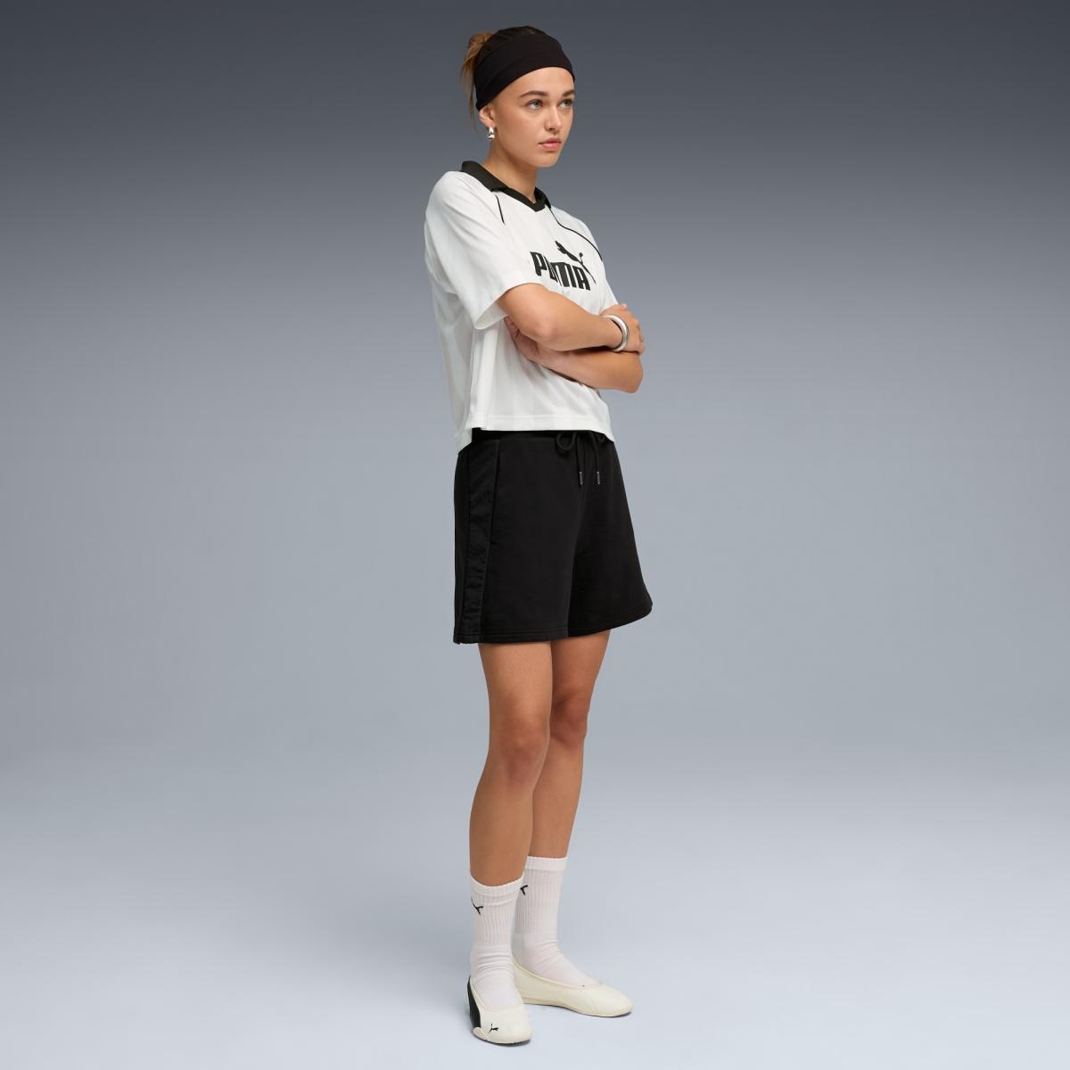 Calções Casual de Mulher HER High-Waist 5â€? Puma Preto-3