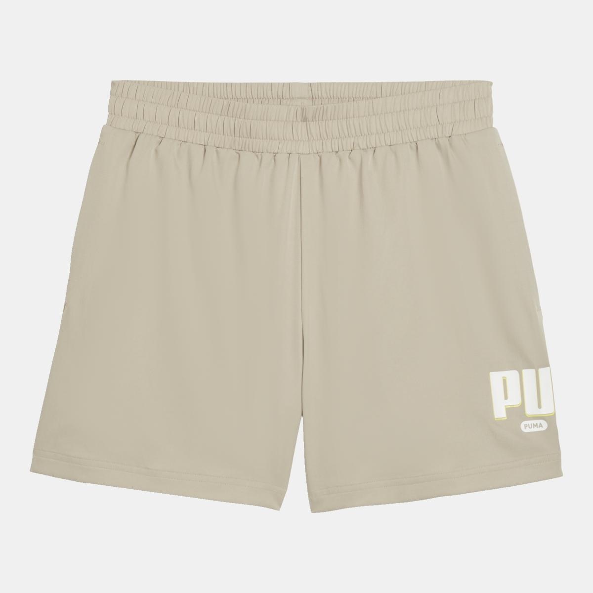 Calções Casual de Homem ESS Logo Lab Woven Cinzento-4