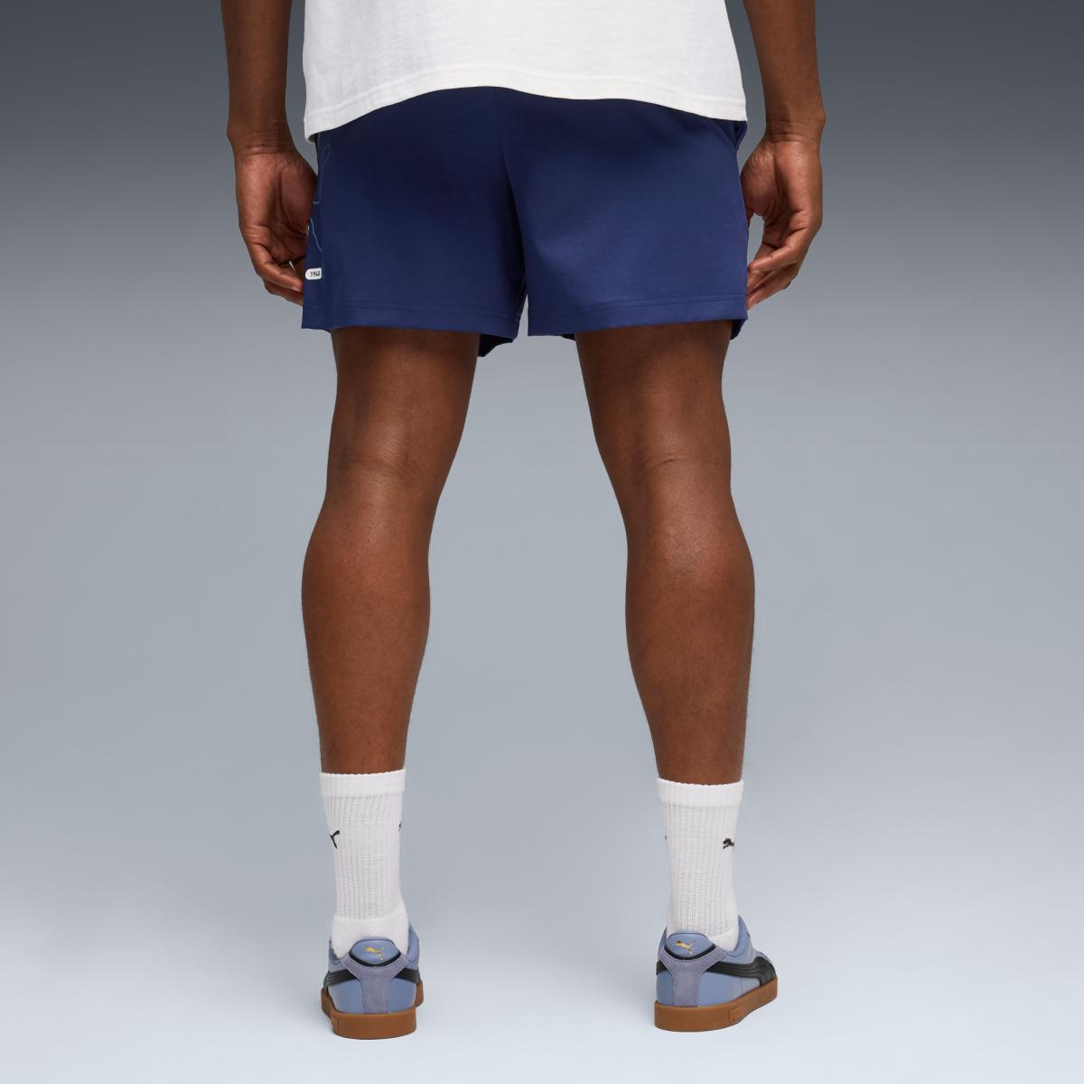 Calções Casual de Homem ESS Logo Lab Woven Azul-2