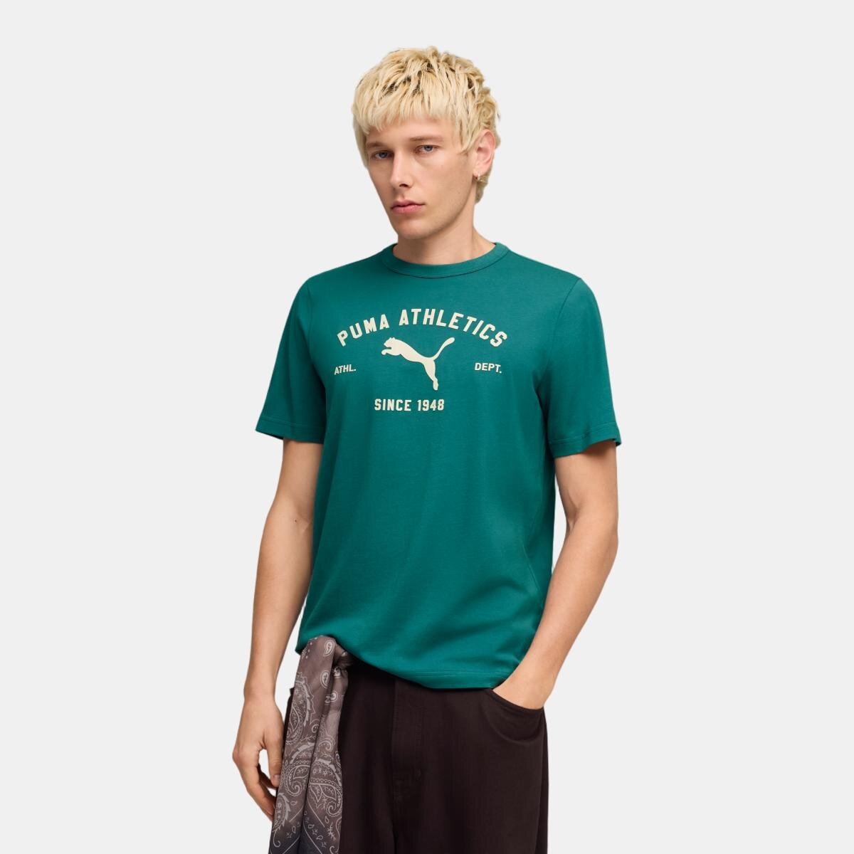 T-shirt Casual de Homem CLASS Graphic Verde-1