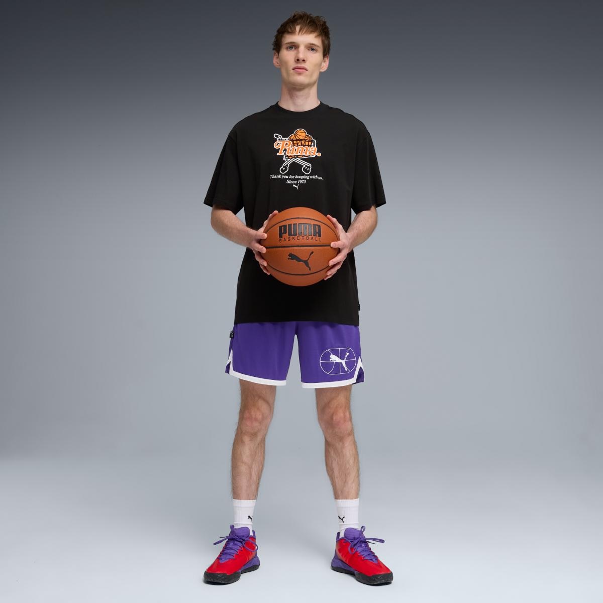 T-shirt de Basquetebol de Homem Junior Varsity I Preto-3