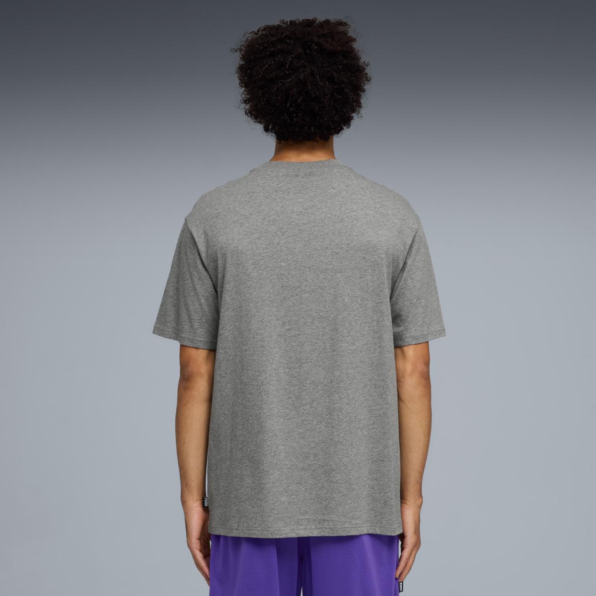 T-shirt de Basquetebol de Homem Junior Varsity II Cinzento-2