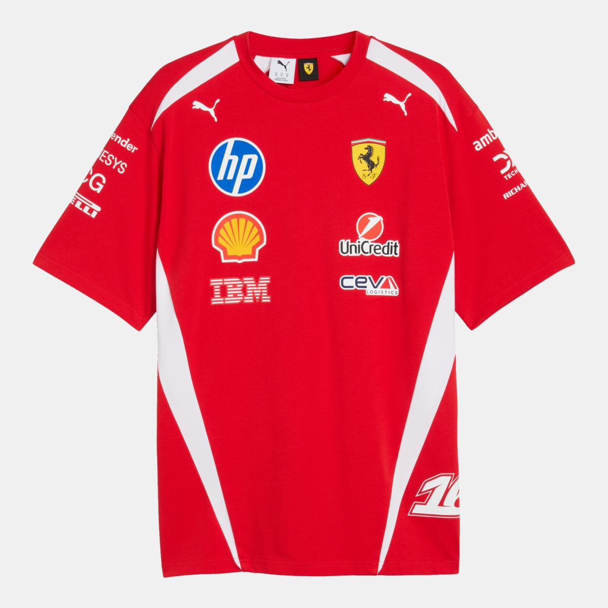T-shirt Casual de Homem SF Replica Drivers Auth Vermelho-1