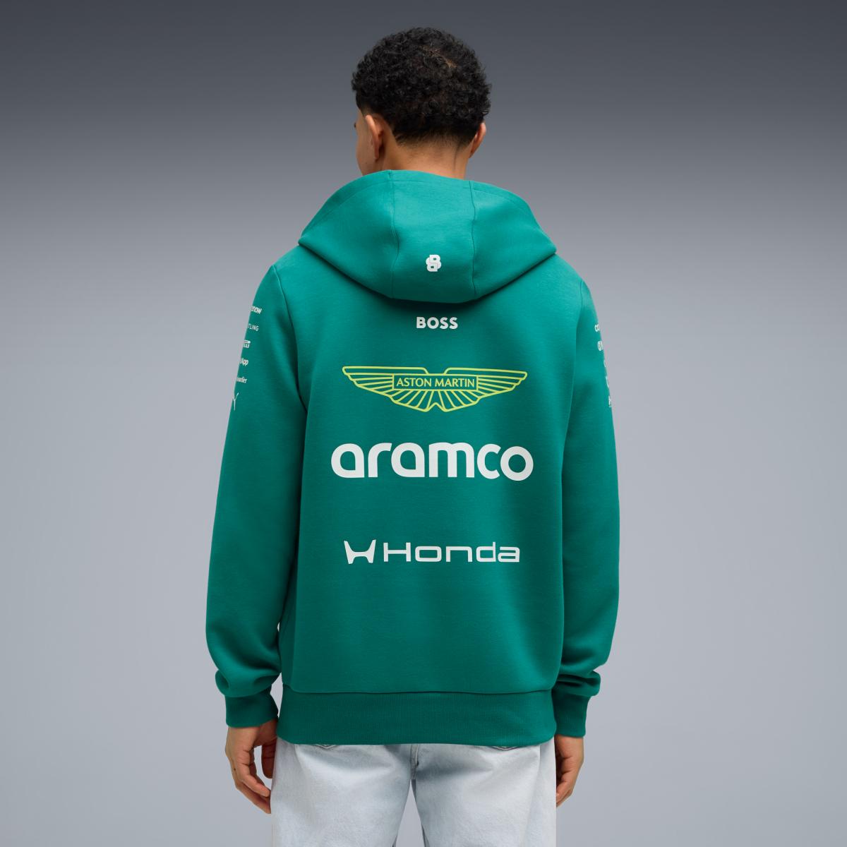 Sweatshirt Casual de Homem AMF1 Verde-2