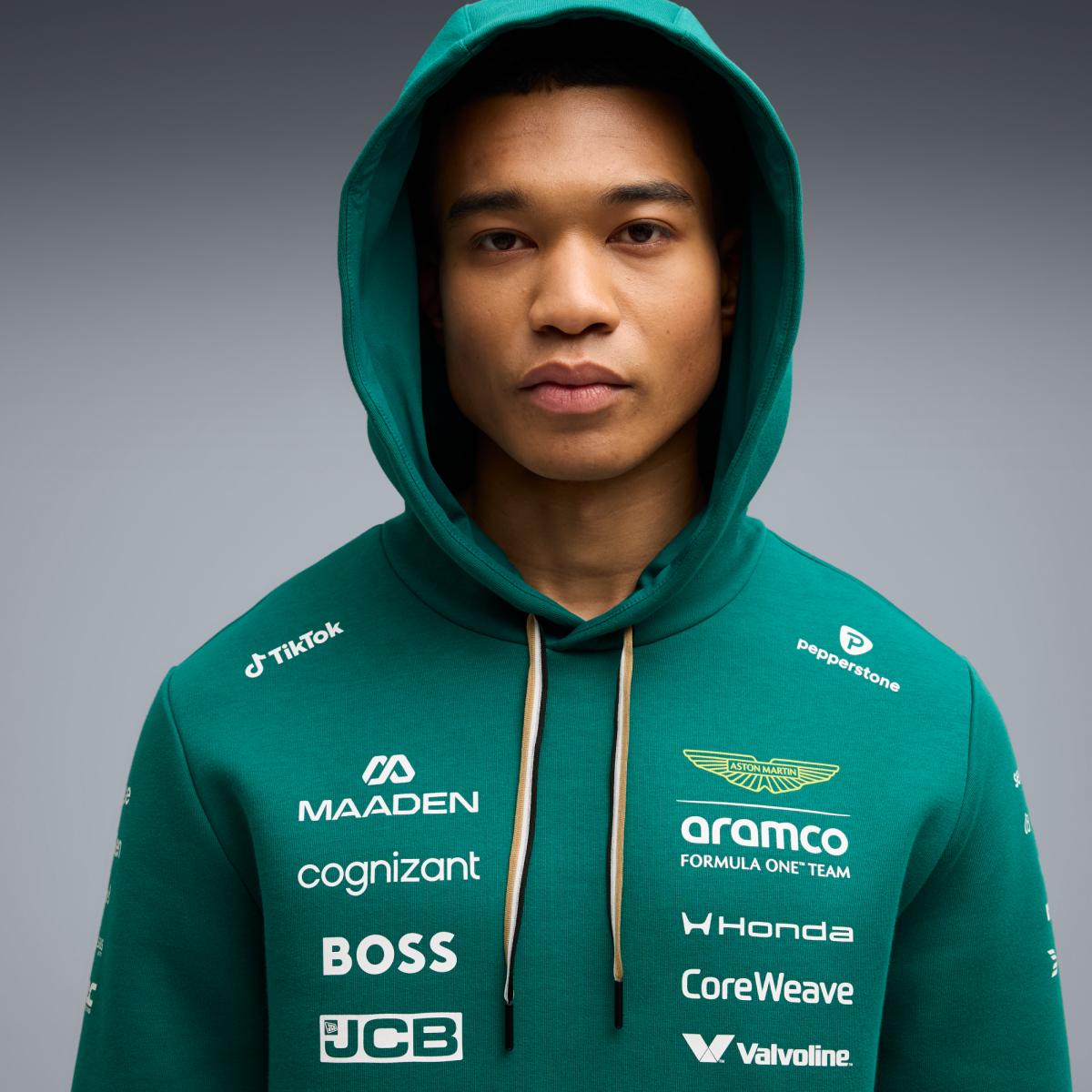Sweatshirt Casual de Homem AMF1 Verde-3