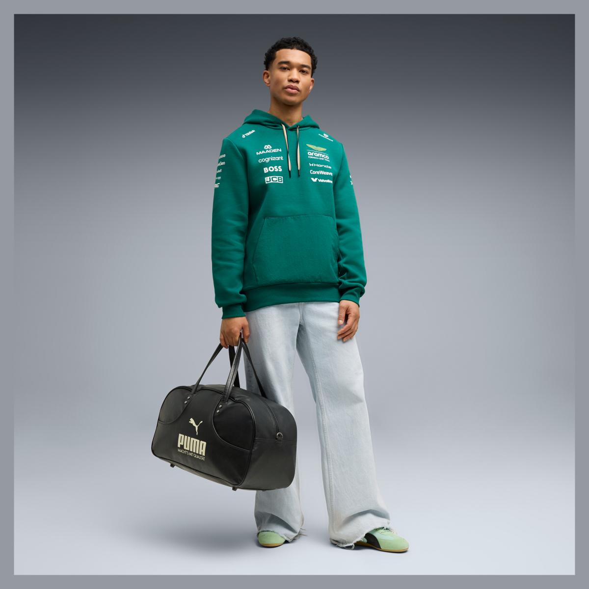 Sweatshirt Casual de Homem AMF1 Verde-5