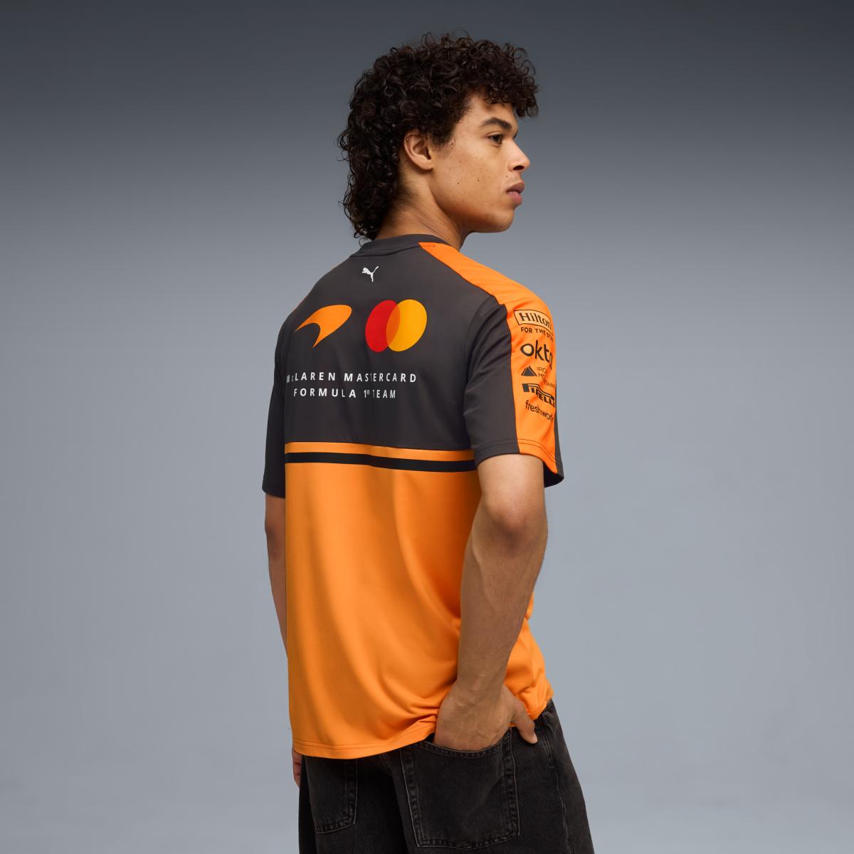 T-shirt Casual de Homem McLaren Laranja-2