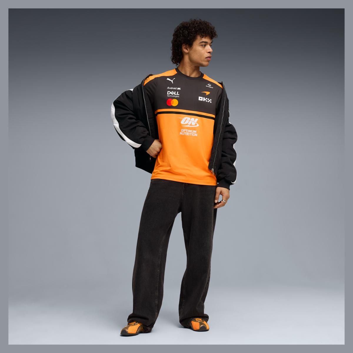 T-shirt Casual de Homem McLaren Laranja-3