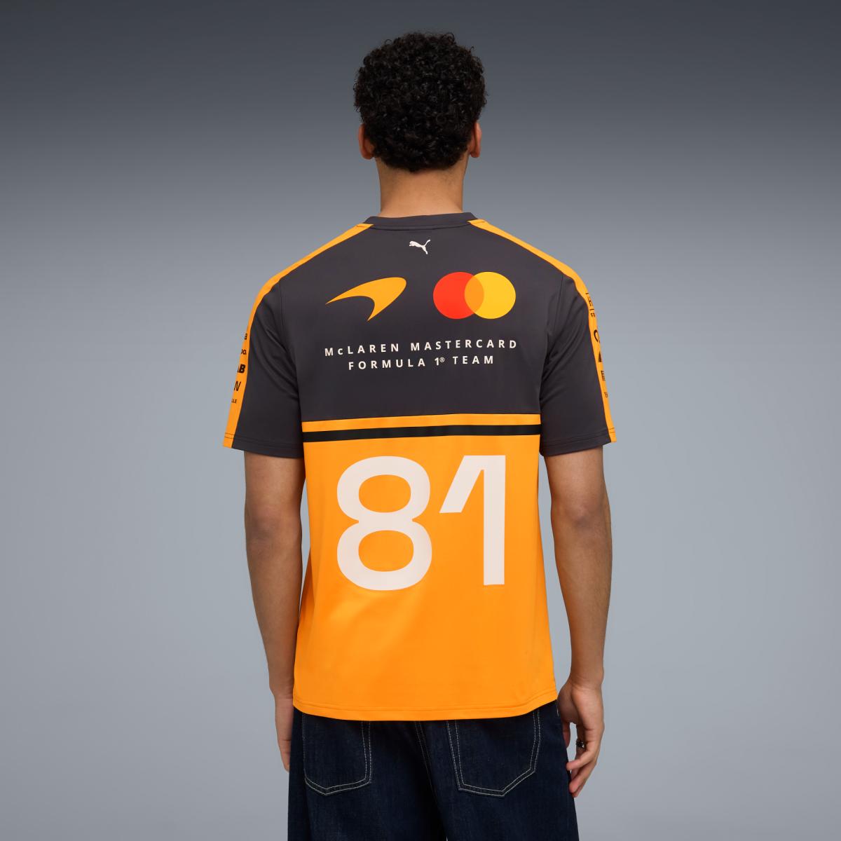 T-shirt Casual de Homem McLaren Replica Piastri Laranja-2
