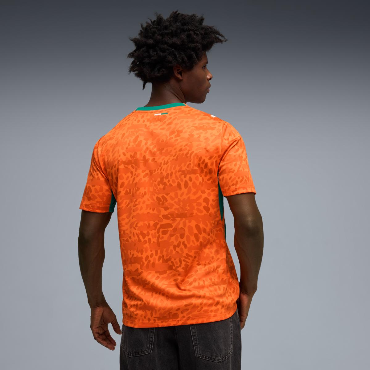 T-shirt de Homem 1.º Equipamento Costa do Marfim Mundial 2026 Laranja-6