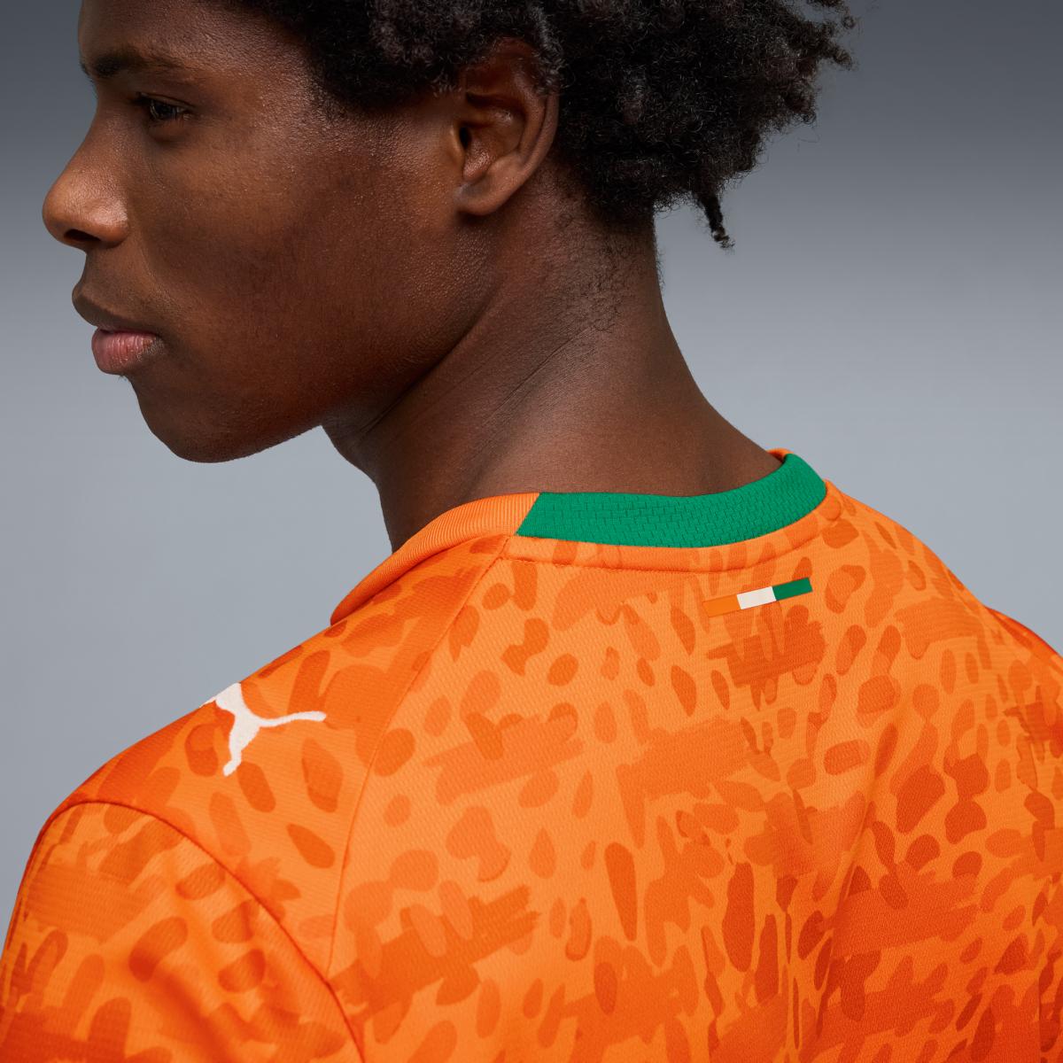 T-shirt de Homem 1.º Equipamento Costa do Marfim Mundial 2026 Laranja-7