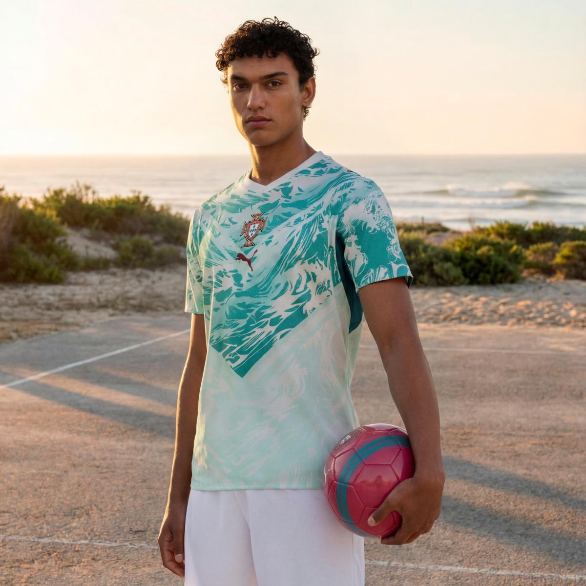 T-shirt 2.º Equipamento Portugal Mundial Authentic 2026 Puma Branco-3