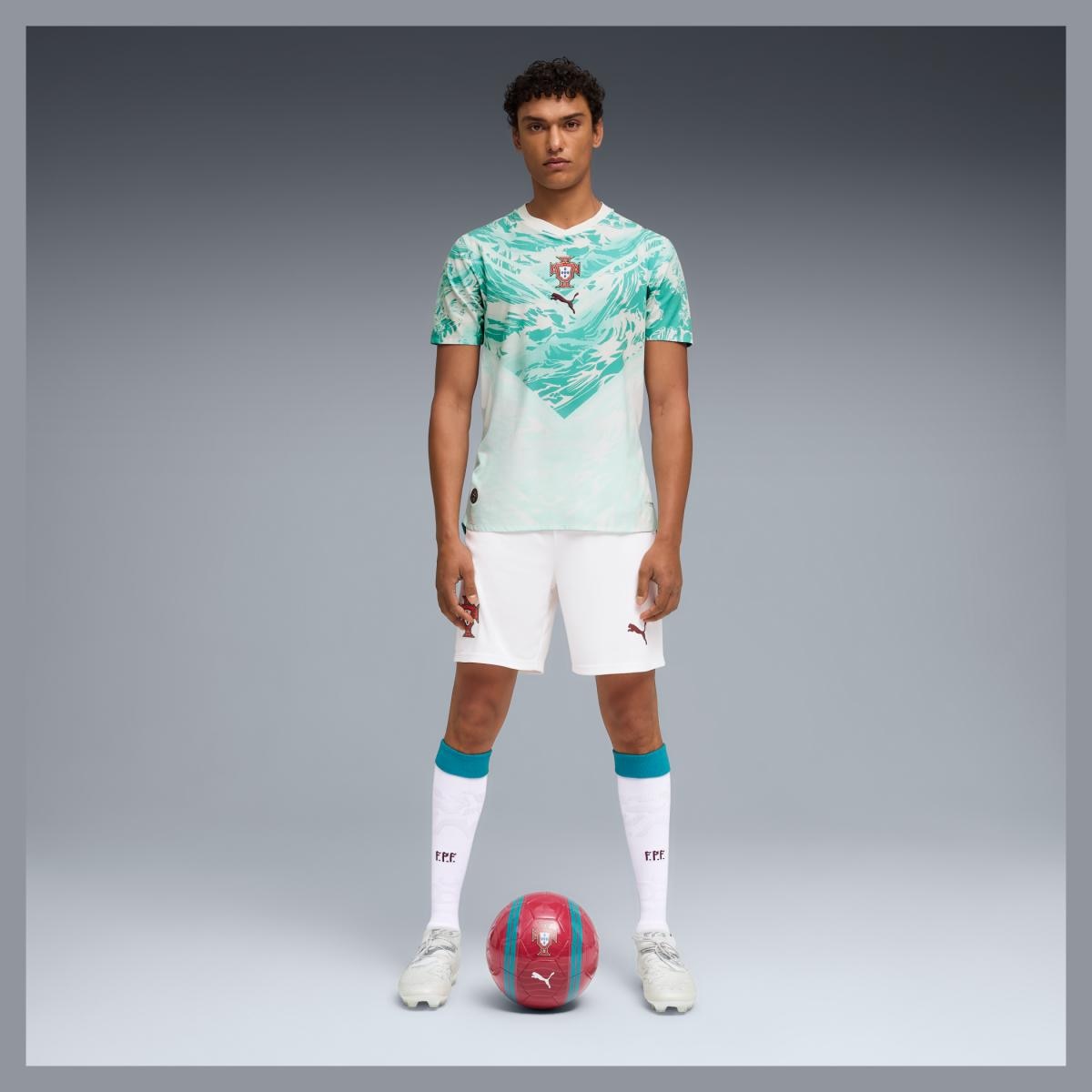 T-shirt 2.º Equipamento Portugal Mundial Authentic 2026 Puma Branco-5