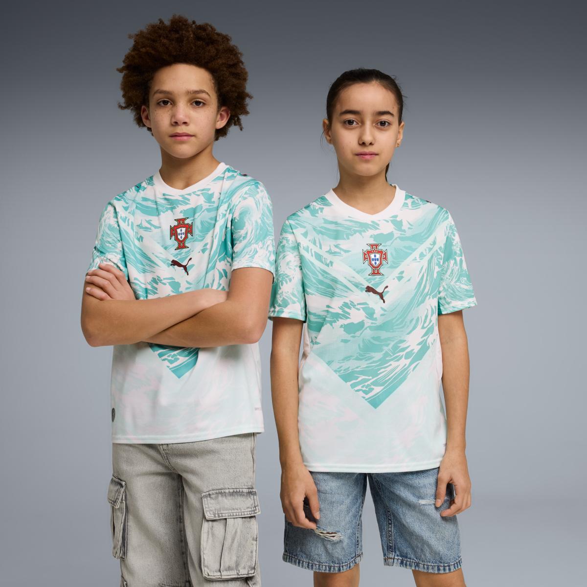 T-shirt Réplica de Futebol de Infantil FPF Away Replica Jr Branco-3