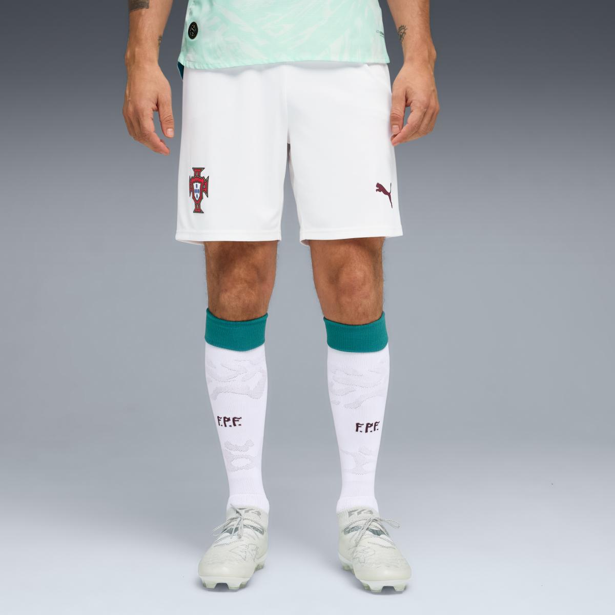 PUMA Pantalones cortos Hombre 2º Equipación Portugal Blanco
