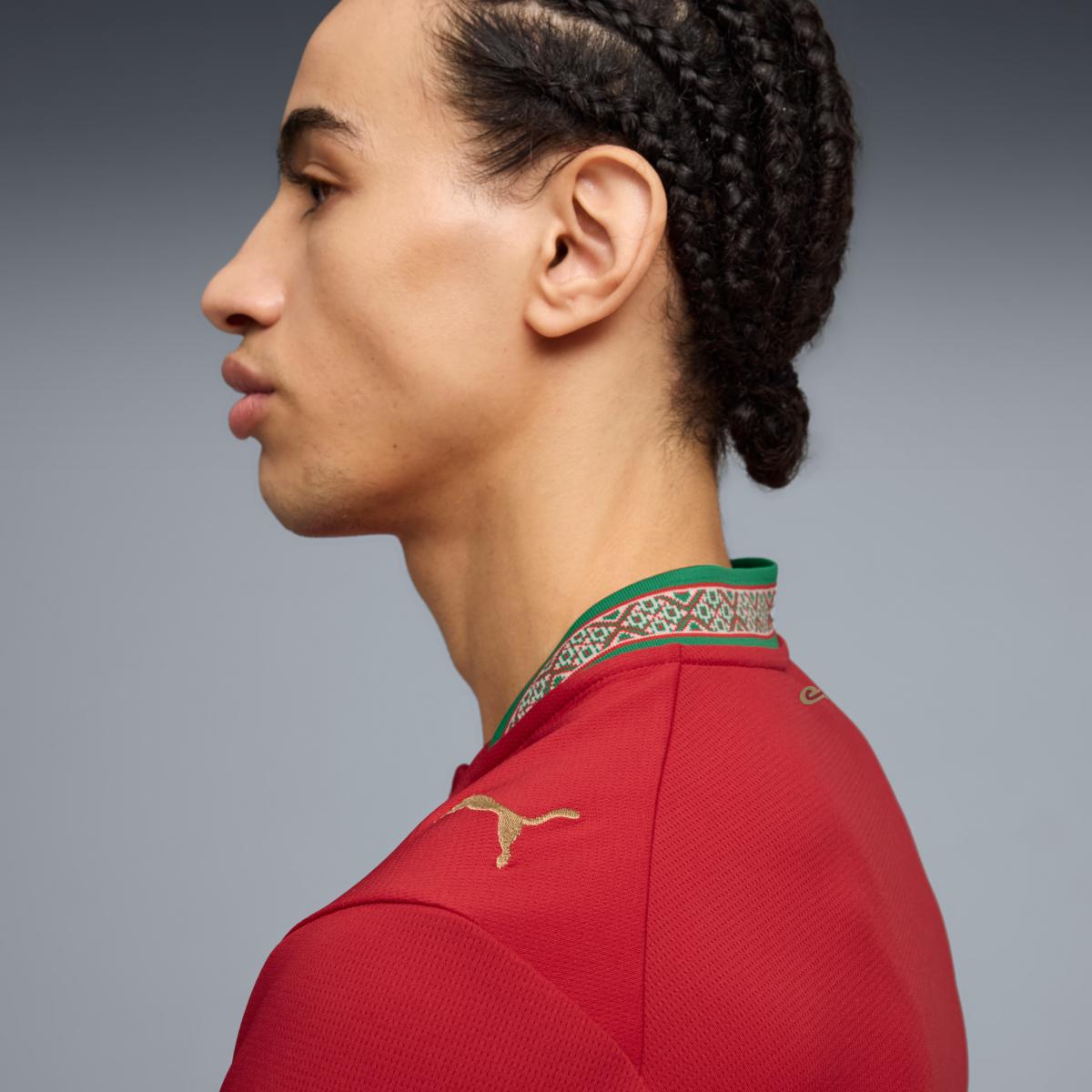 T-shirt de Homem 1.º Equipamento Marrocos Mundial 2026 Vermelho-4