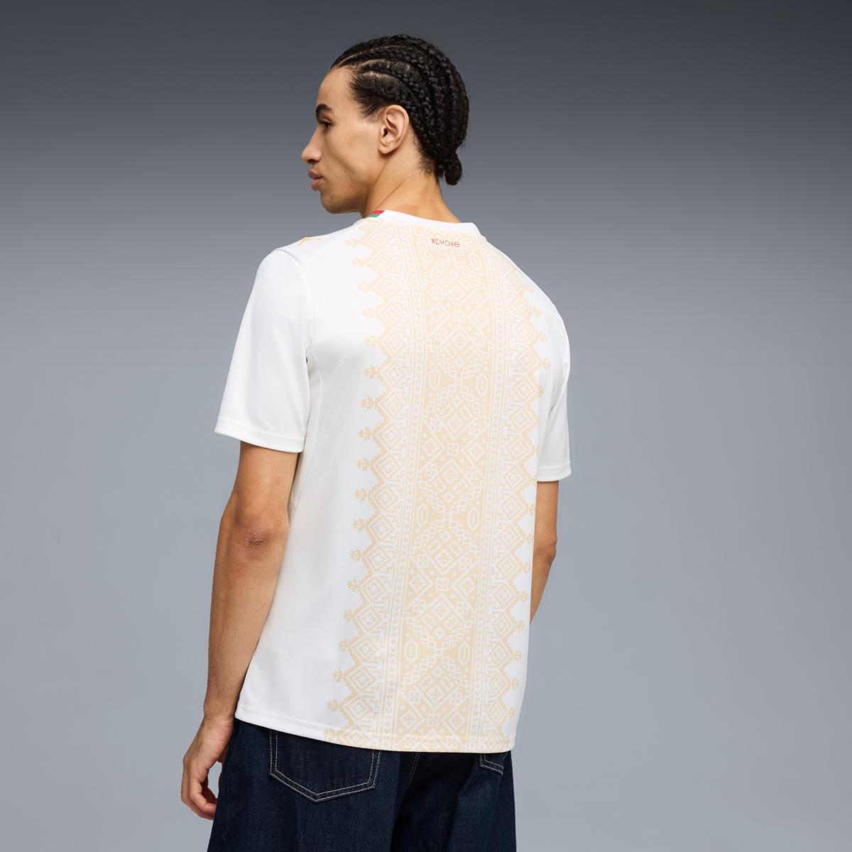 T-shirt de Homem 2.º Equipamento Marrocos Mundial 2026 Branco-6