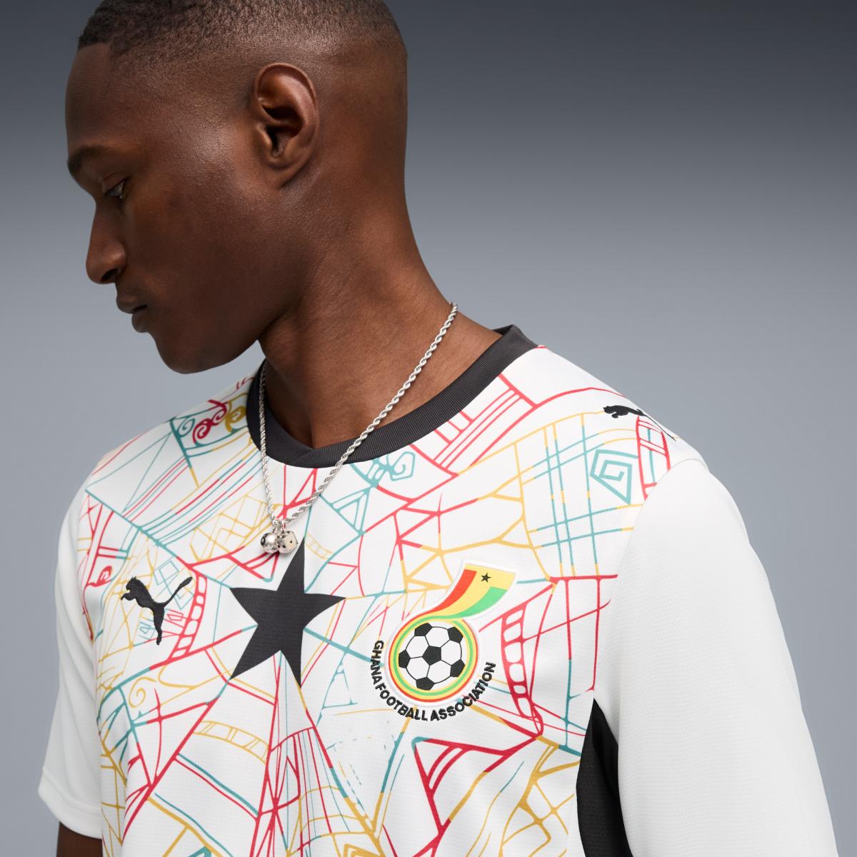 T-shirt de Homem 1.º Equipamento Gana Mundial 2026 Branco-3