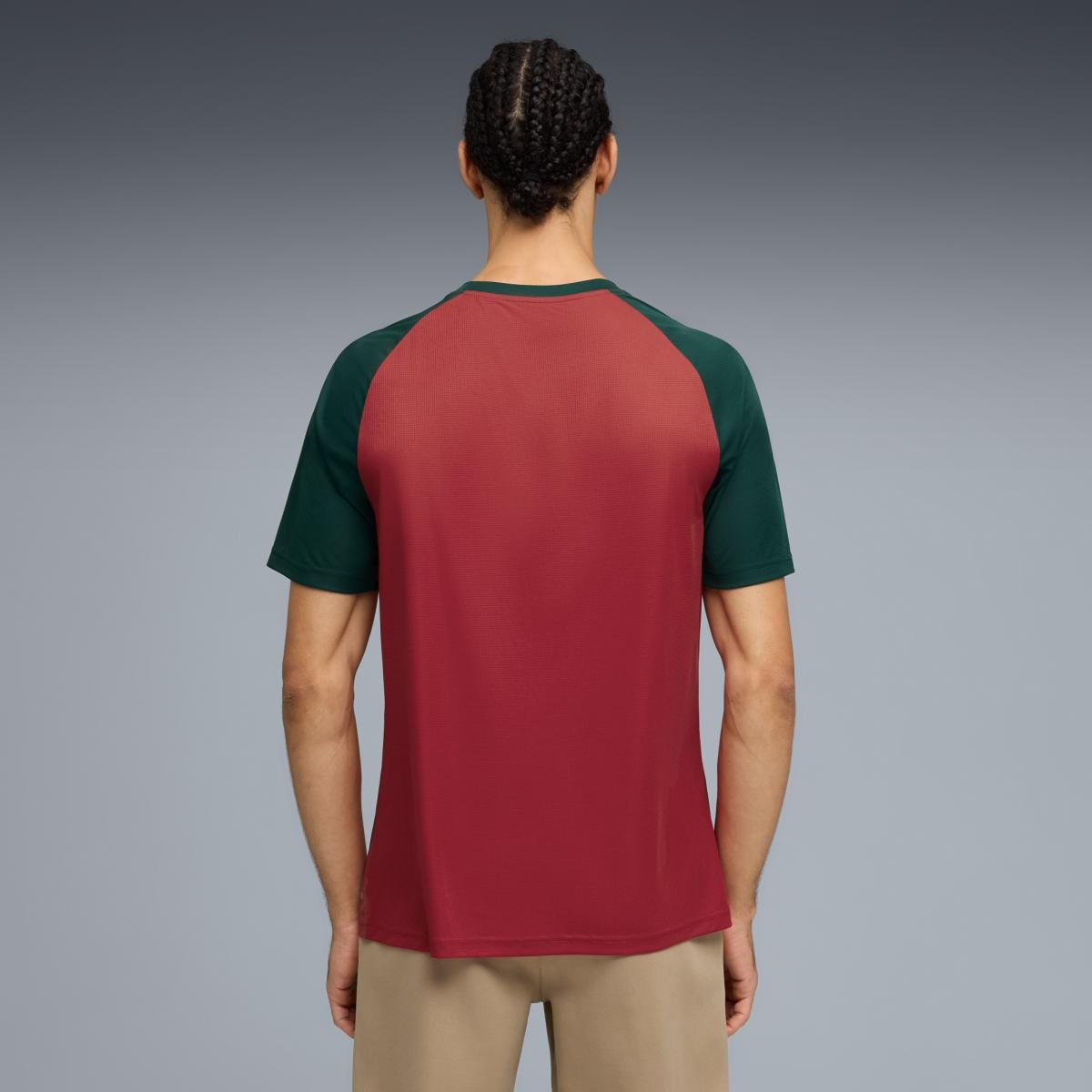 T-shirt Pré-Jogo de Homem Marrocos Vermelho-2