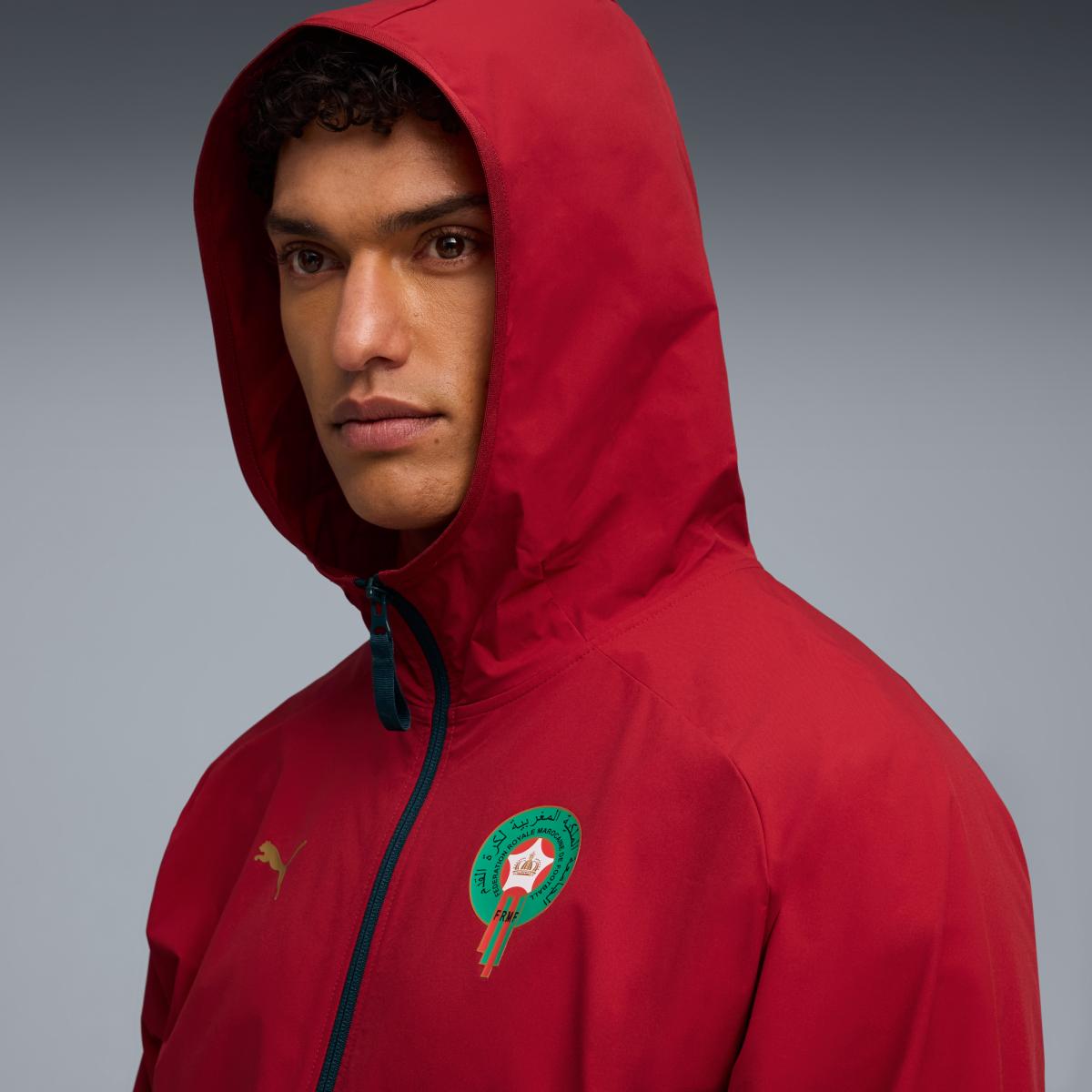 Casaco Pré-Jogo de Homem Marrocos Vermelho-3