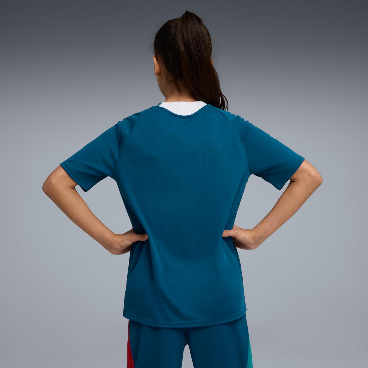 T-shirt Réplica de Futebol Infantil FPF Training Jr Puma Verde-6