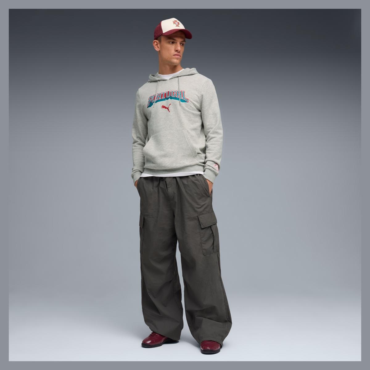 Sweatshirt Portugal FtblCulture Puma Cinzento-5