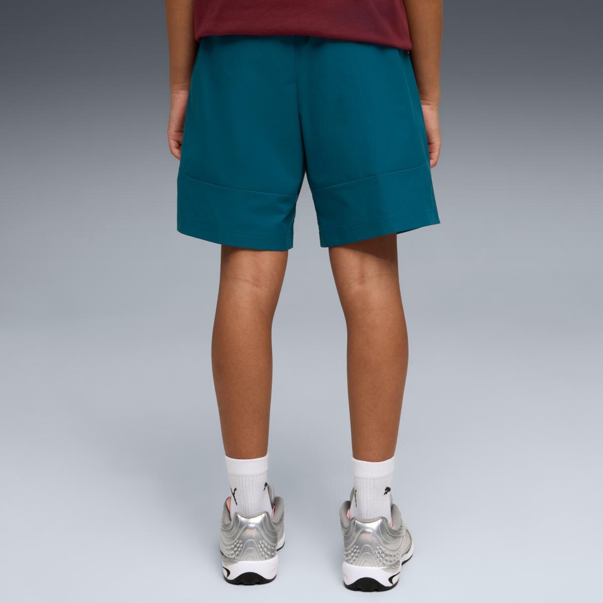 Calções de Futebol Infantil FPF Relaxed Woven Jr Puma Verde-5