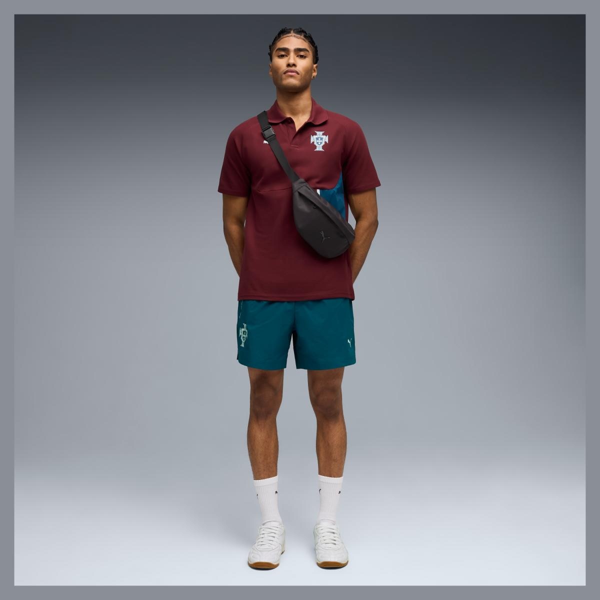 Calções da Seleção de Portugal PUMATECH da Puma Verde-5